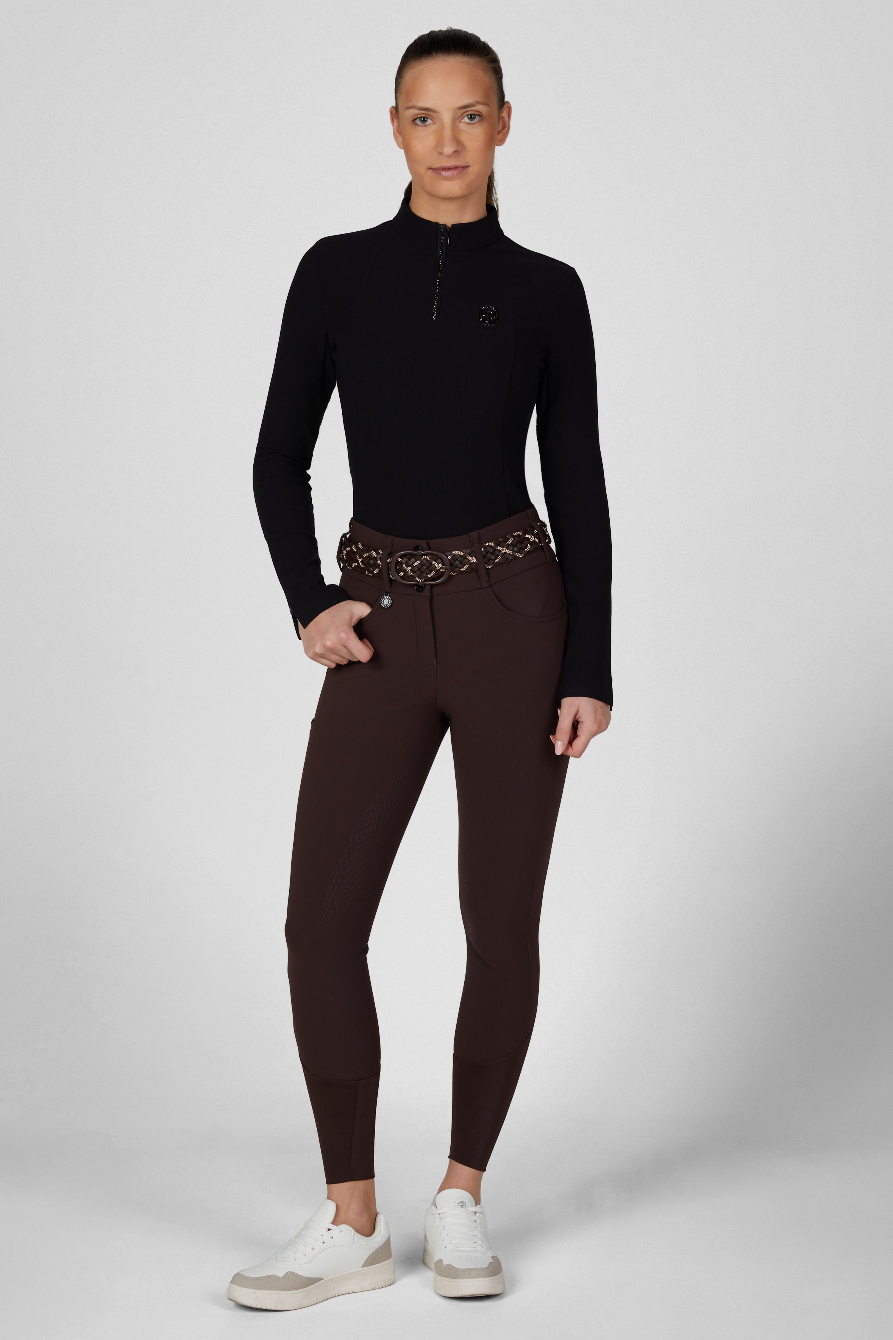 Reithose Damen Cantira Highwaist Matrix GripTec Vollgrip