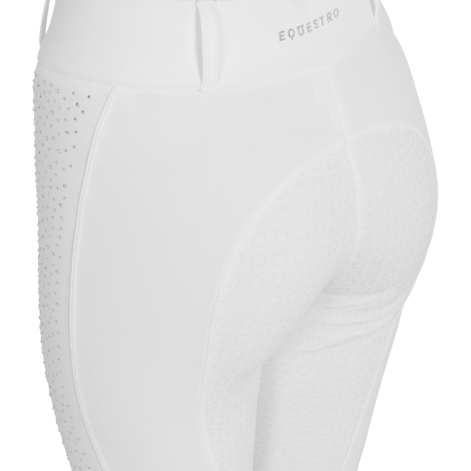 Damen-Vollbesatz-Reithose mit hohem Bund und Strasssteinen
