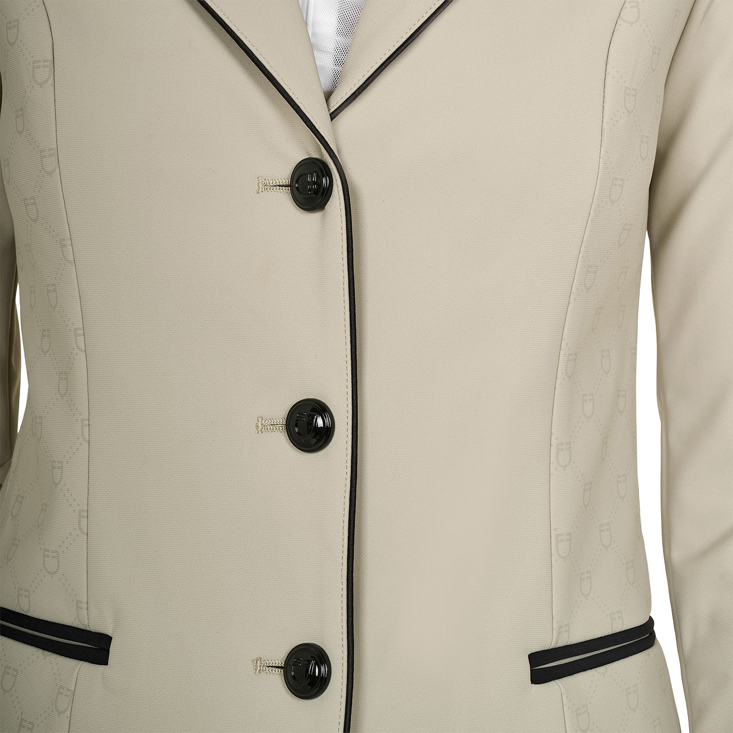 Damen-Turnierjackett mit Monogramm und drei Knöpfen