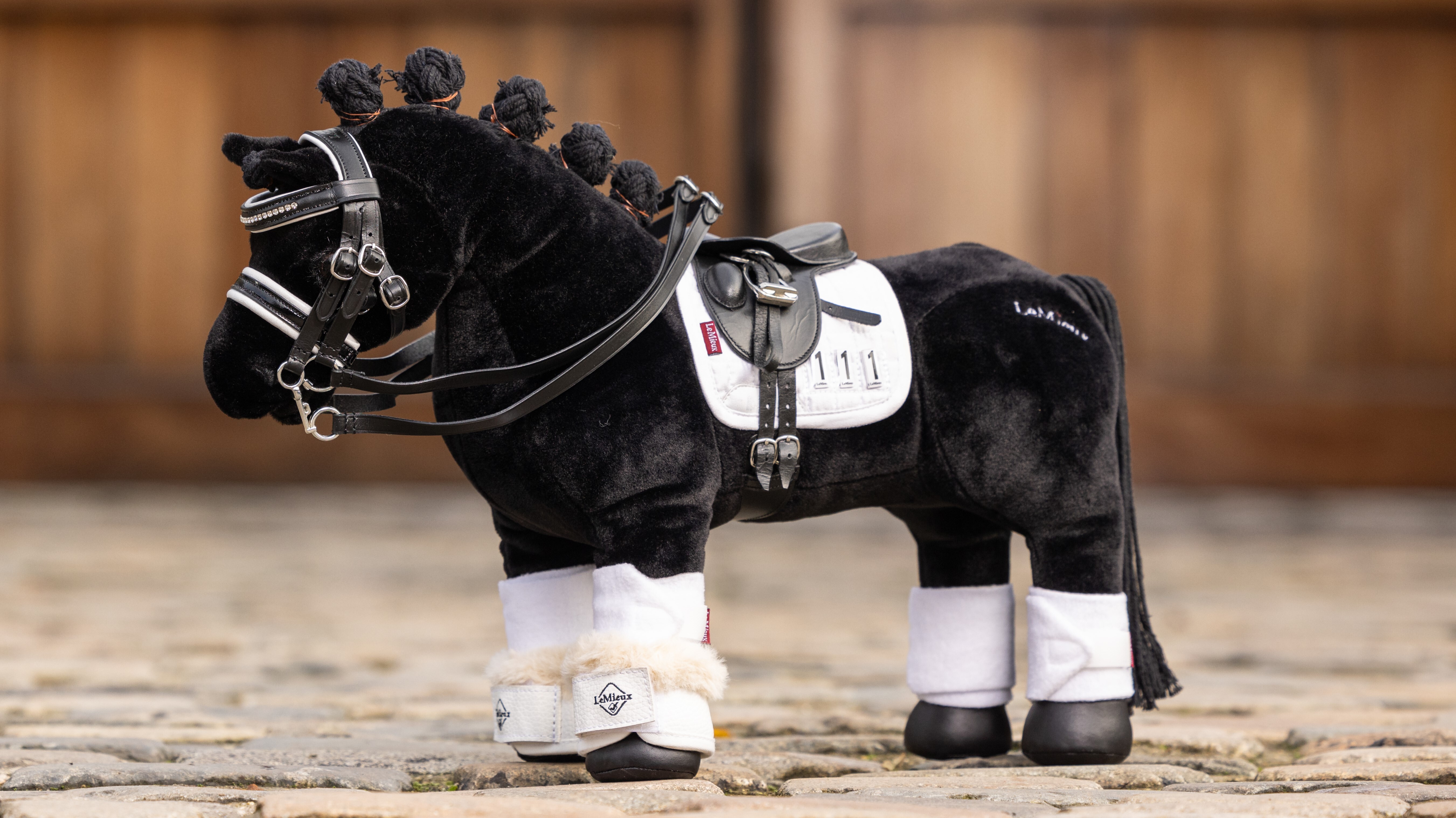 Toy Pony tapis de selle dressage blanc