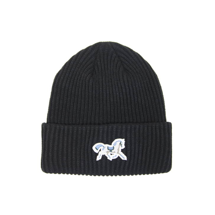 Cap black horse