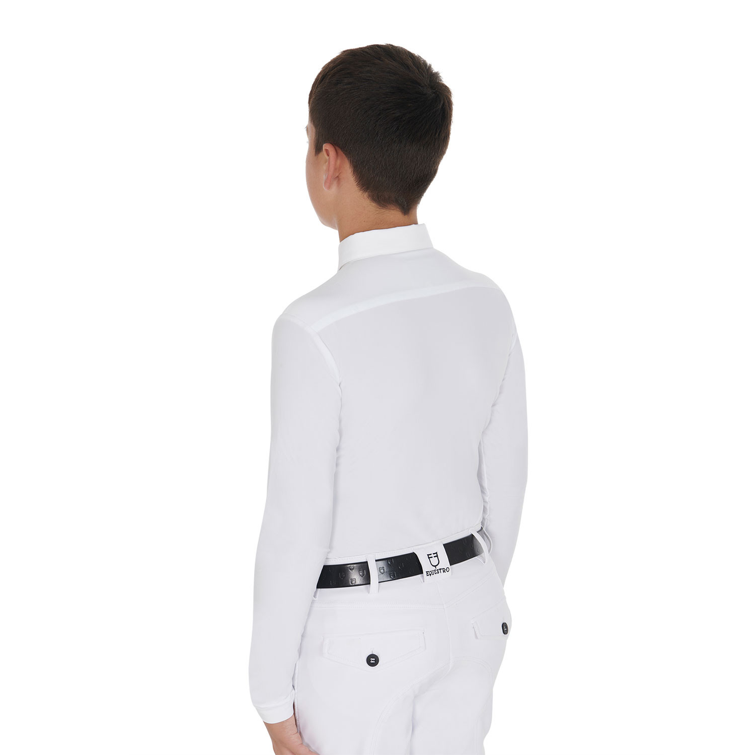 Langarm-Poloshirt für Jungen aus Funktionsfleece