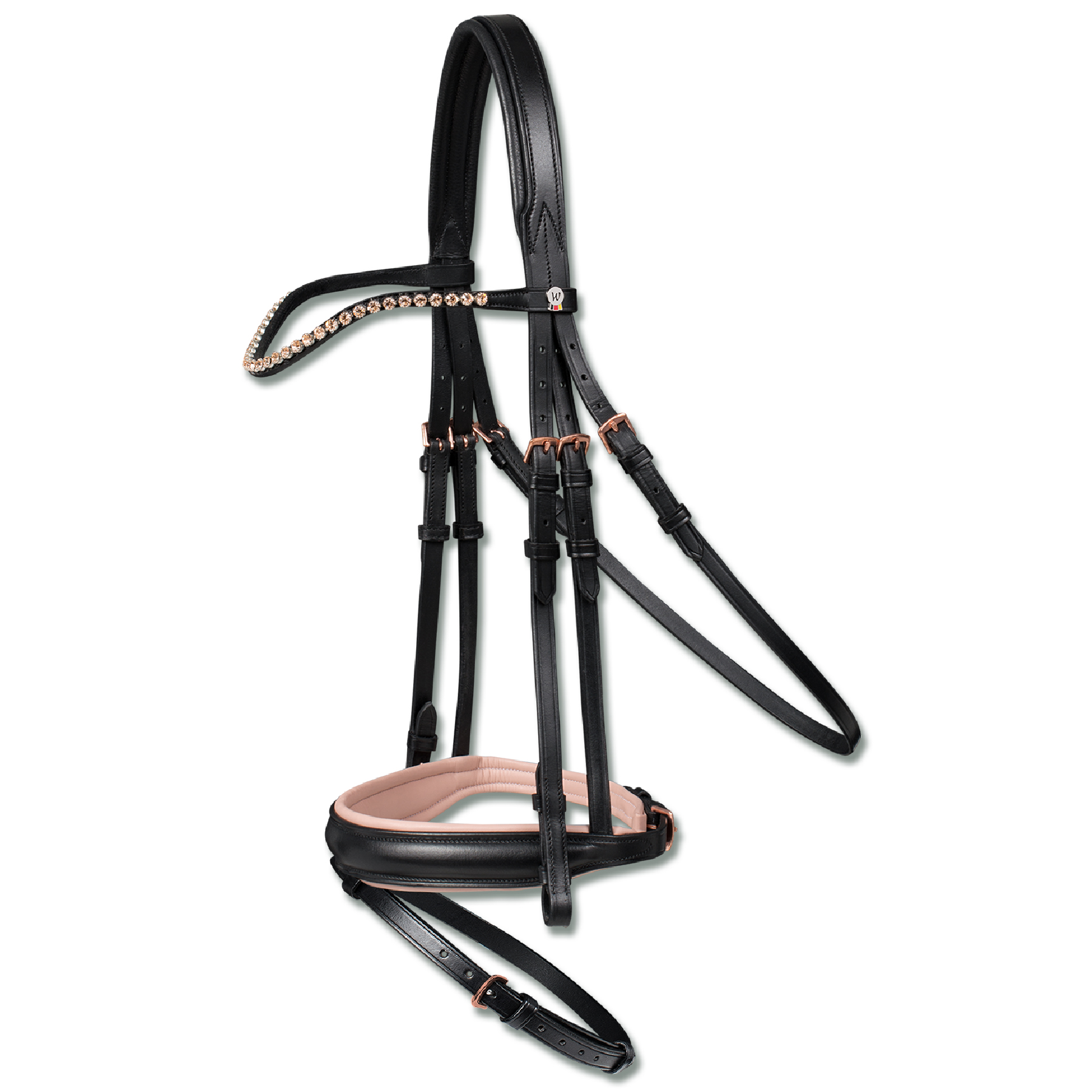 Snaffle bridle X-Line Rosé