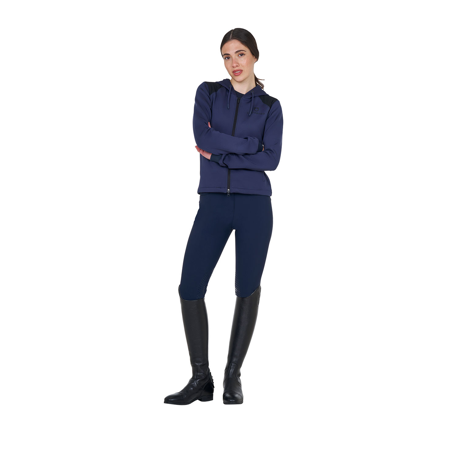 Damen-Cropped-Hoodie