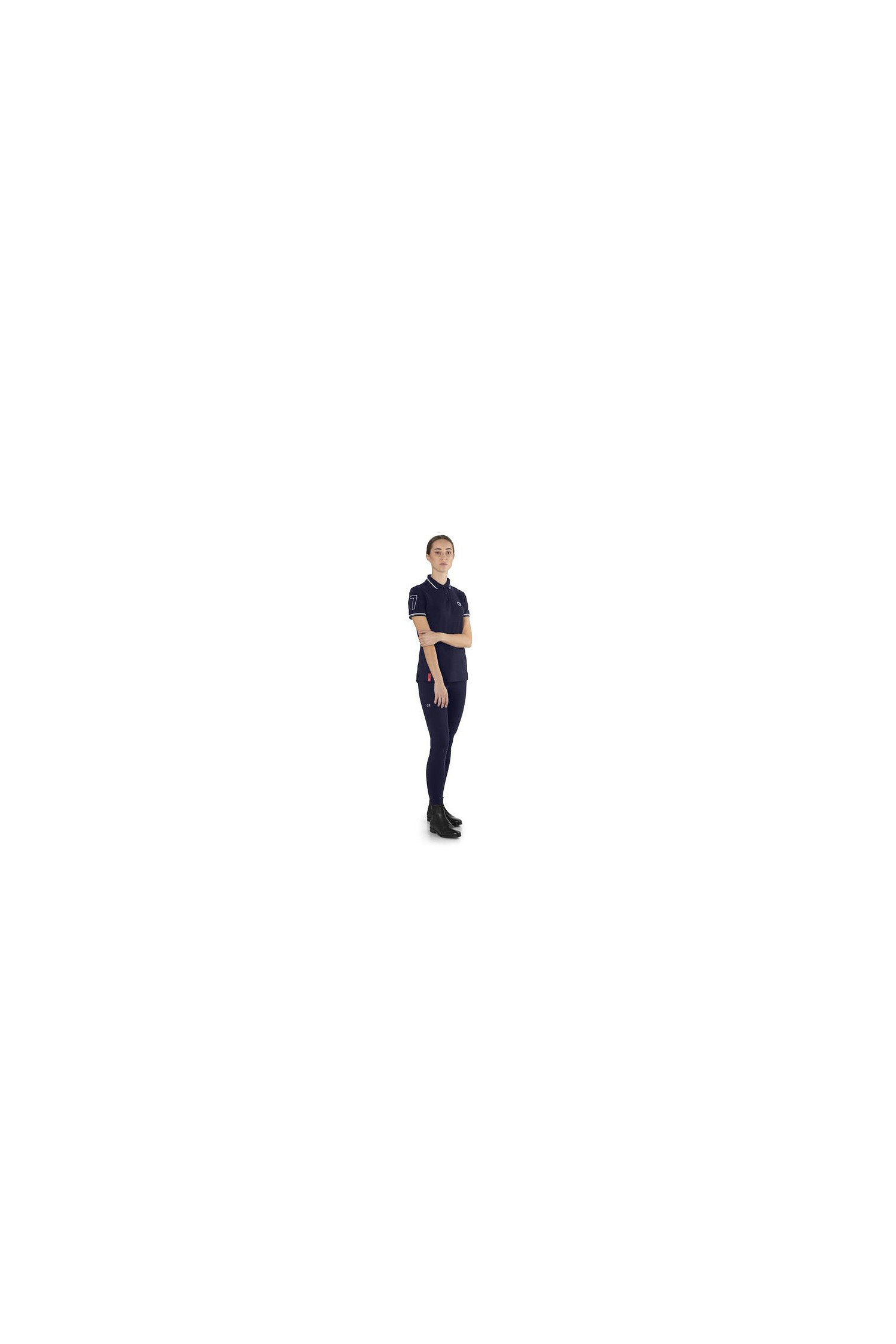Polo-Top Air Kurzarm in navy/schwarz