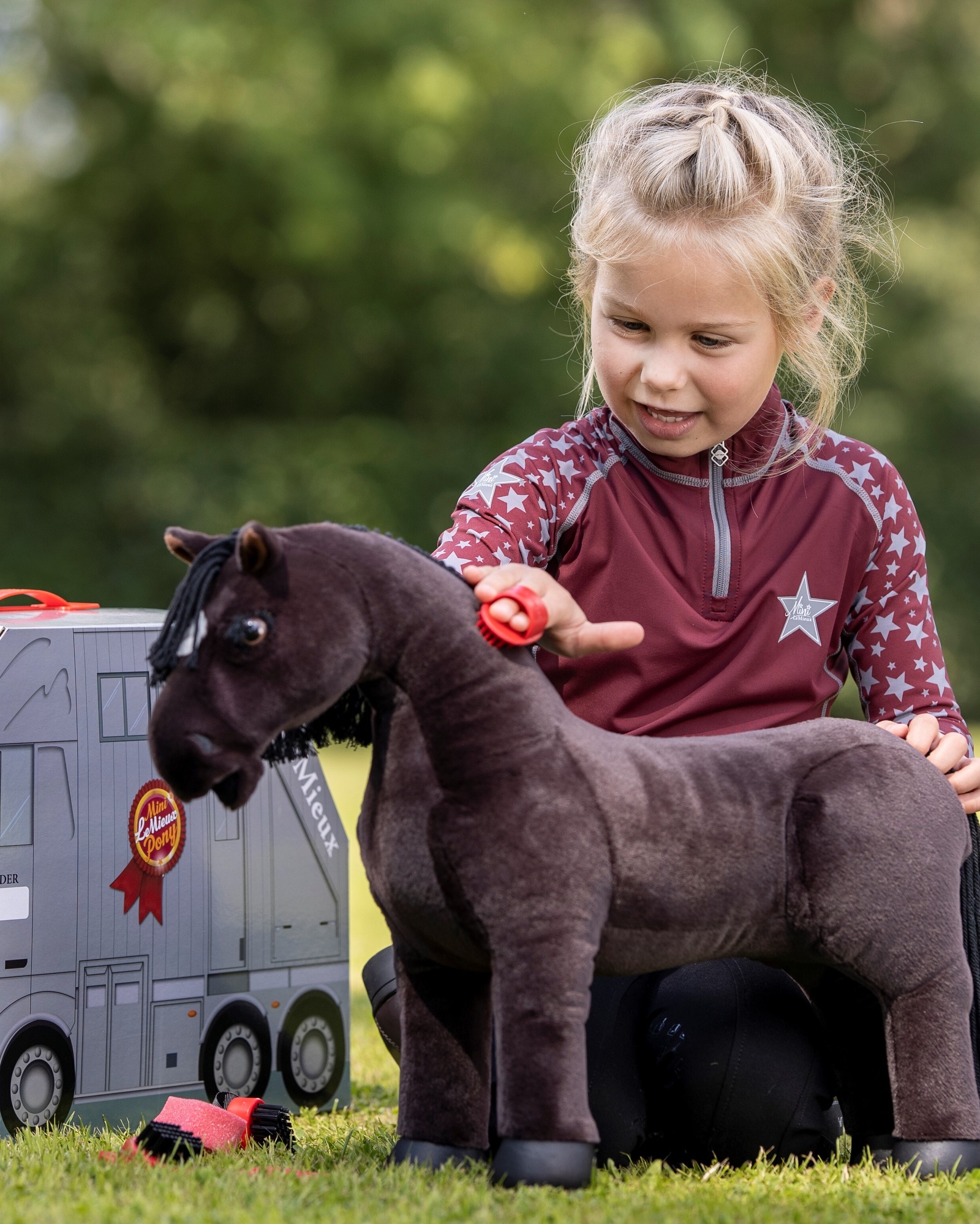 Toy Pony Grooming Kit in rot