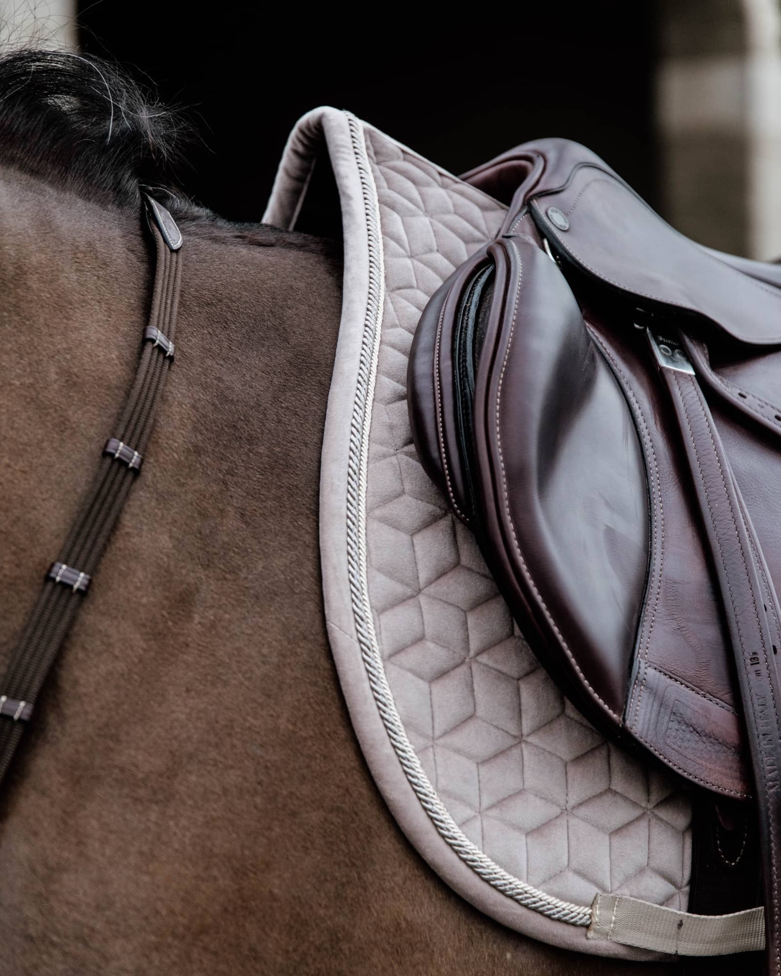 Jumping saddle pad Basic Velvet