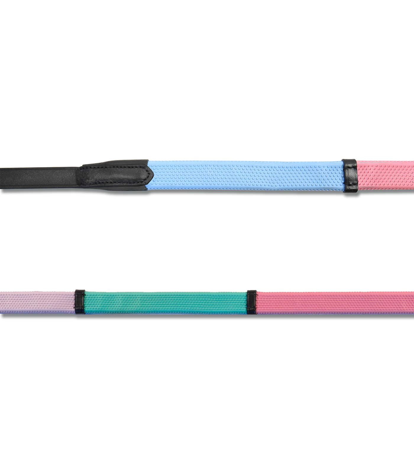 Rainbow rubber reins