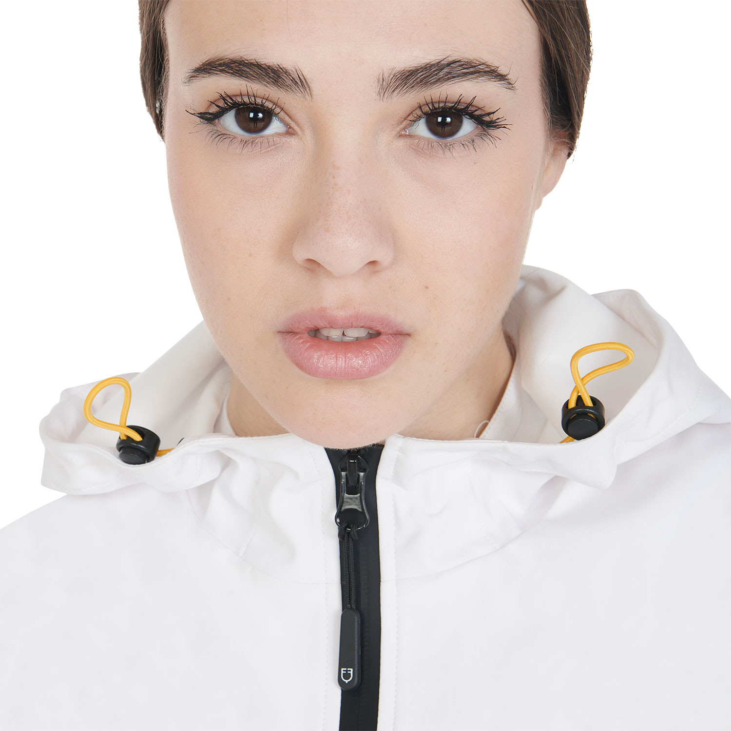 Schmal geschnittene Softshelljacke für Damen mit winddichtem Reißverschluss