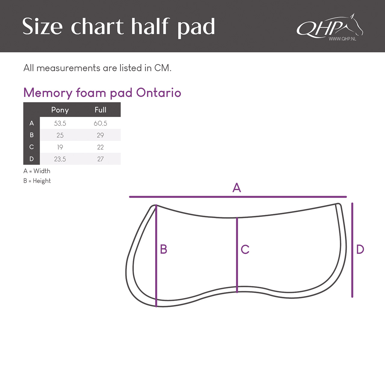 Saddle Pad Memory Foam Ontario