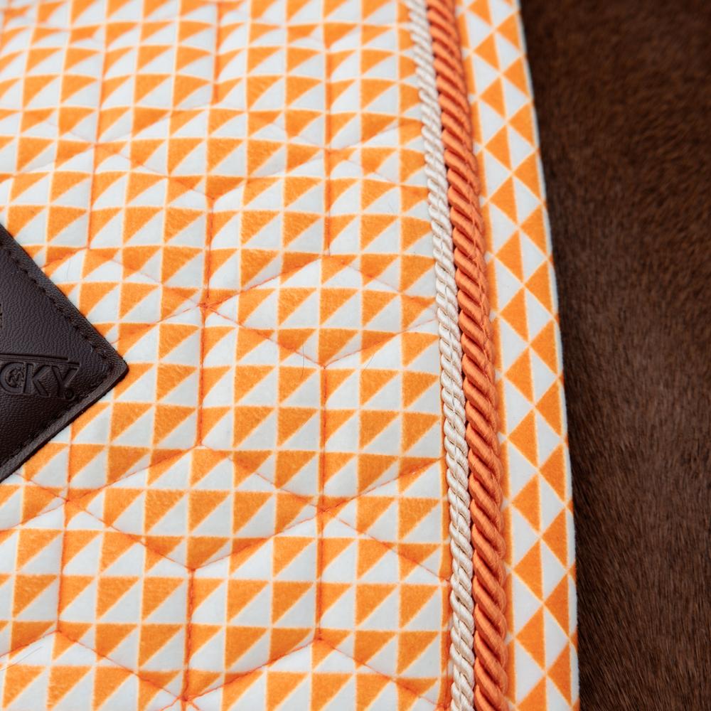 Samtstoff Schabracke mit Prints
