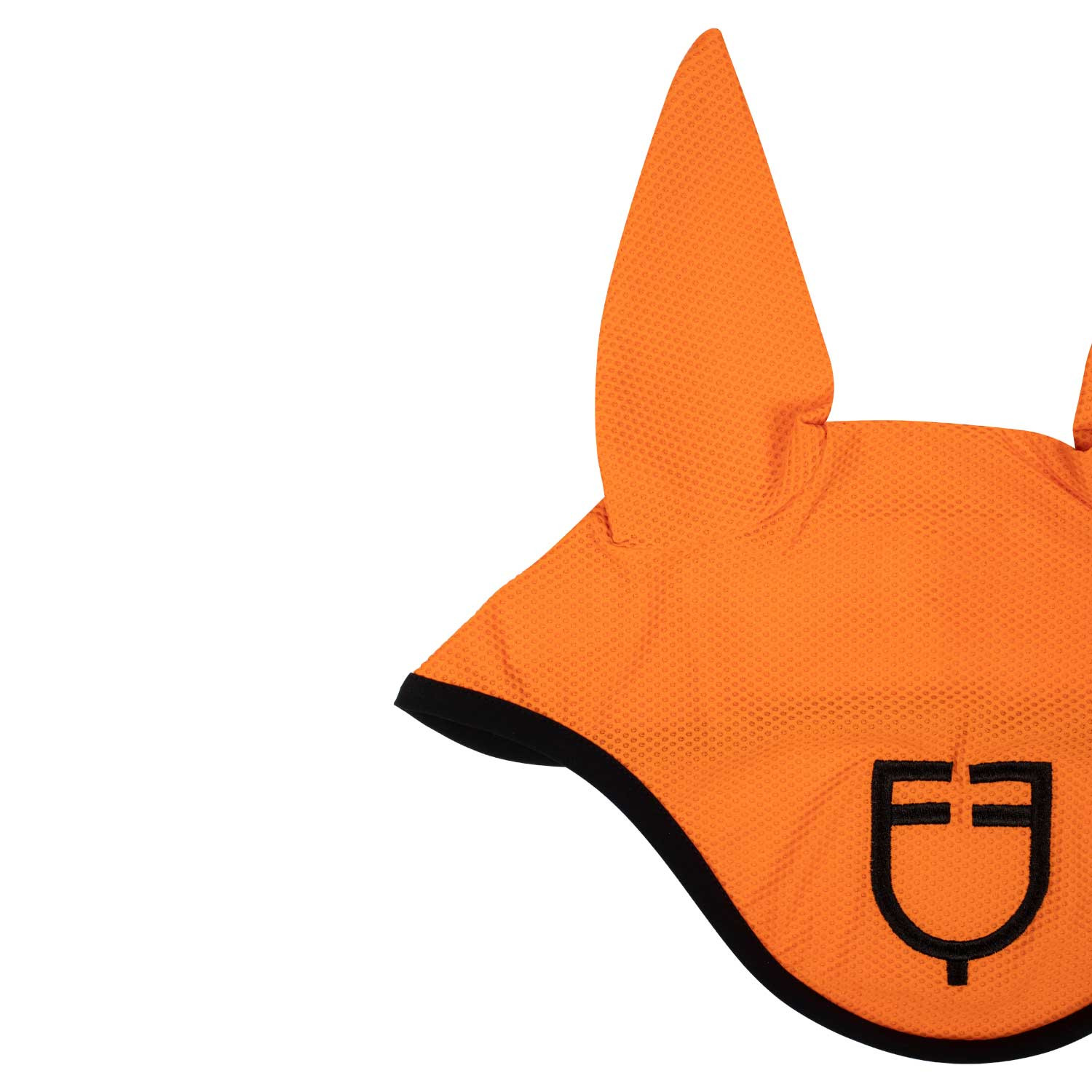 Fliegenhaube aus perforiertem Stoff mit Logo