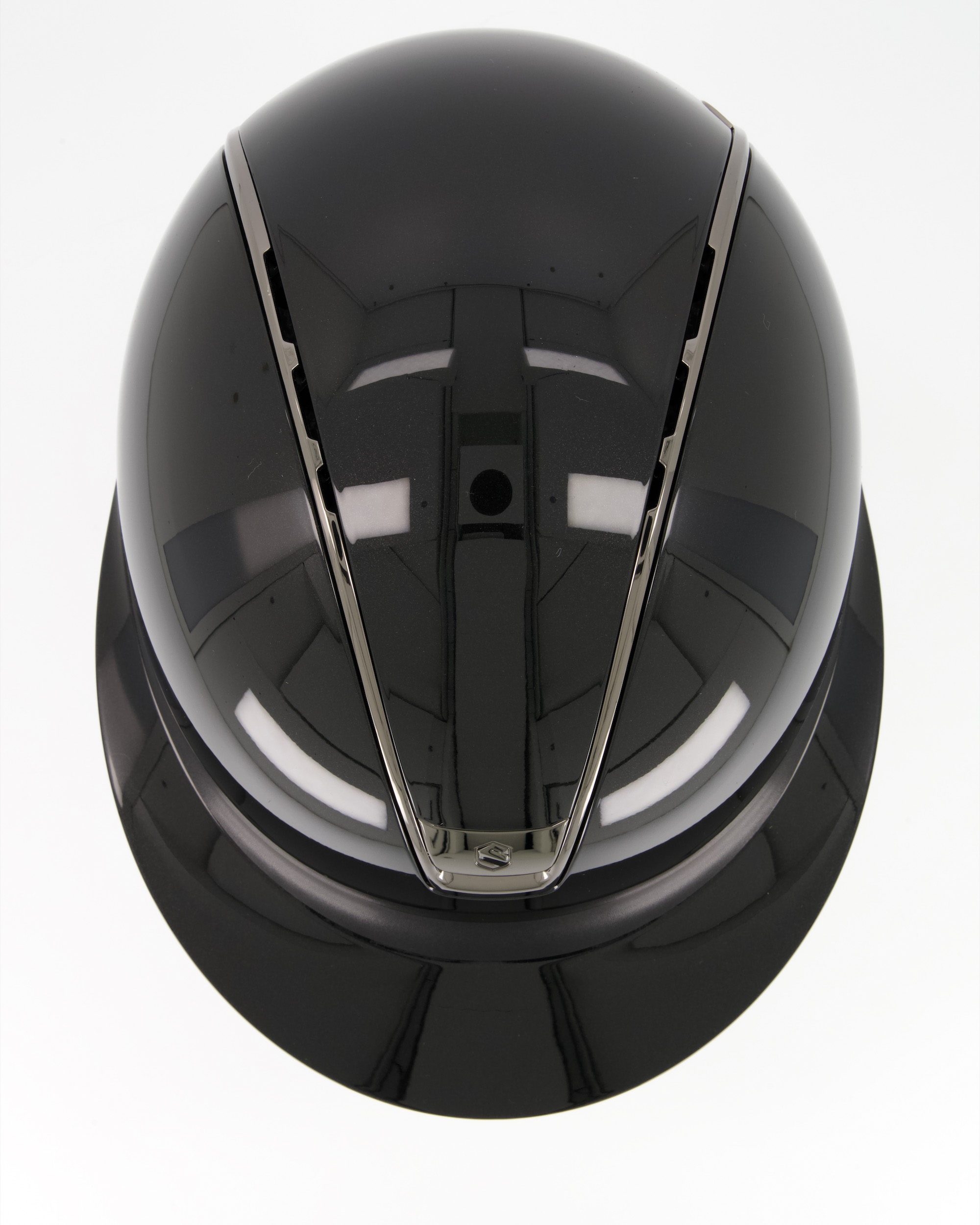 Riding helmet 2.0 Miss Shield Shadowglossy Chrome Black in black