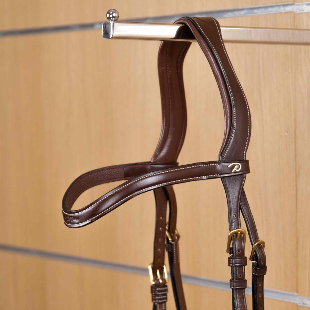 Browband V-shape flat leather | Dy'on
