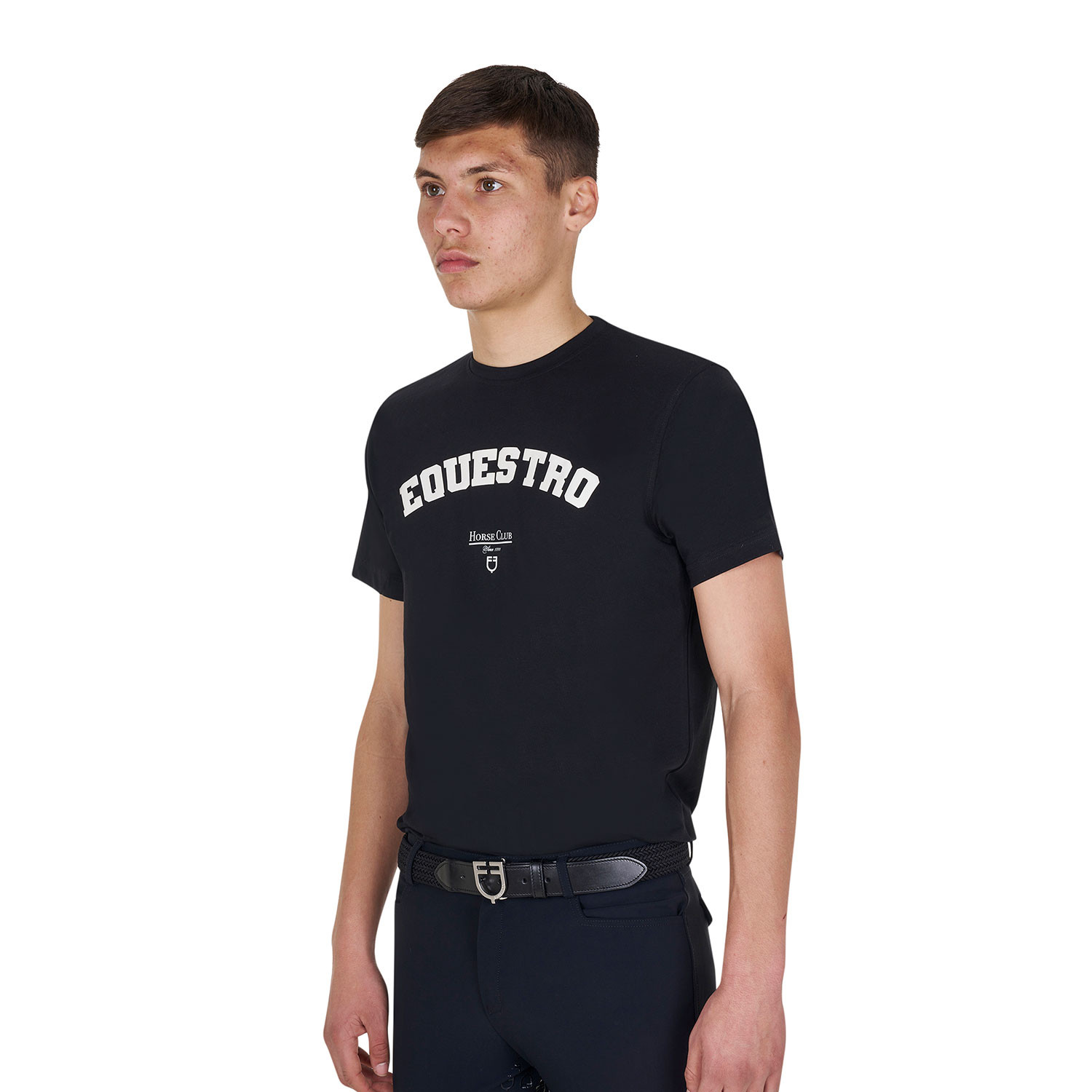 Horse Club Baumwoll-T-Shirt für Herren
