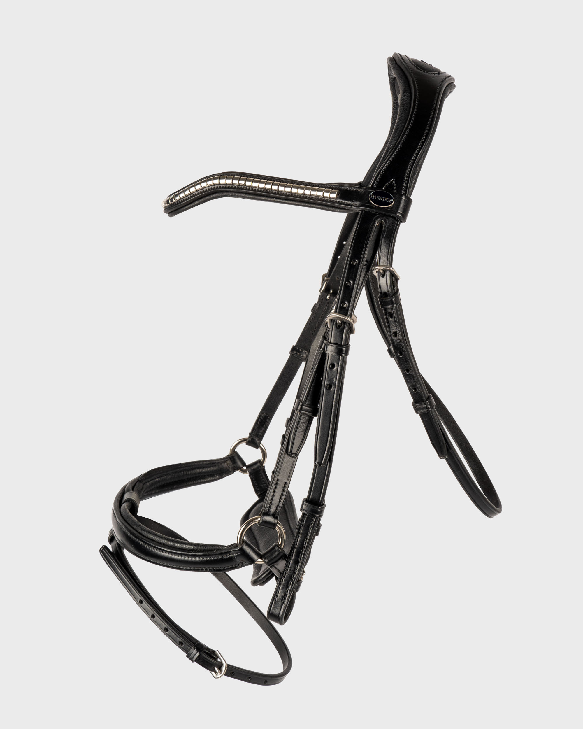 Bridle Balance anatomical stainless steel incl. reins in black