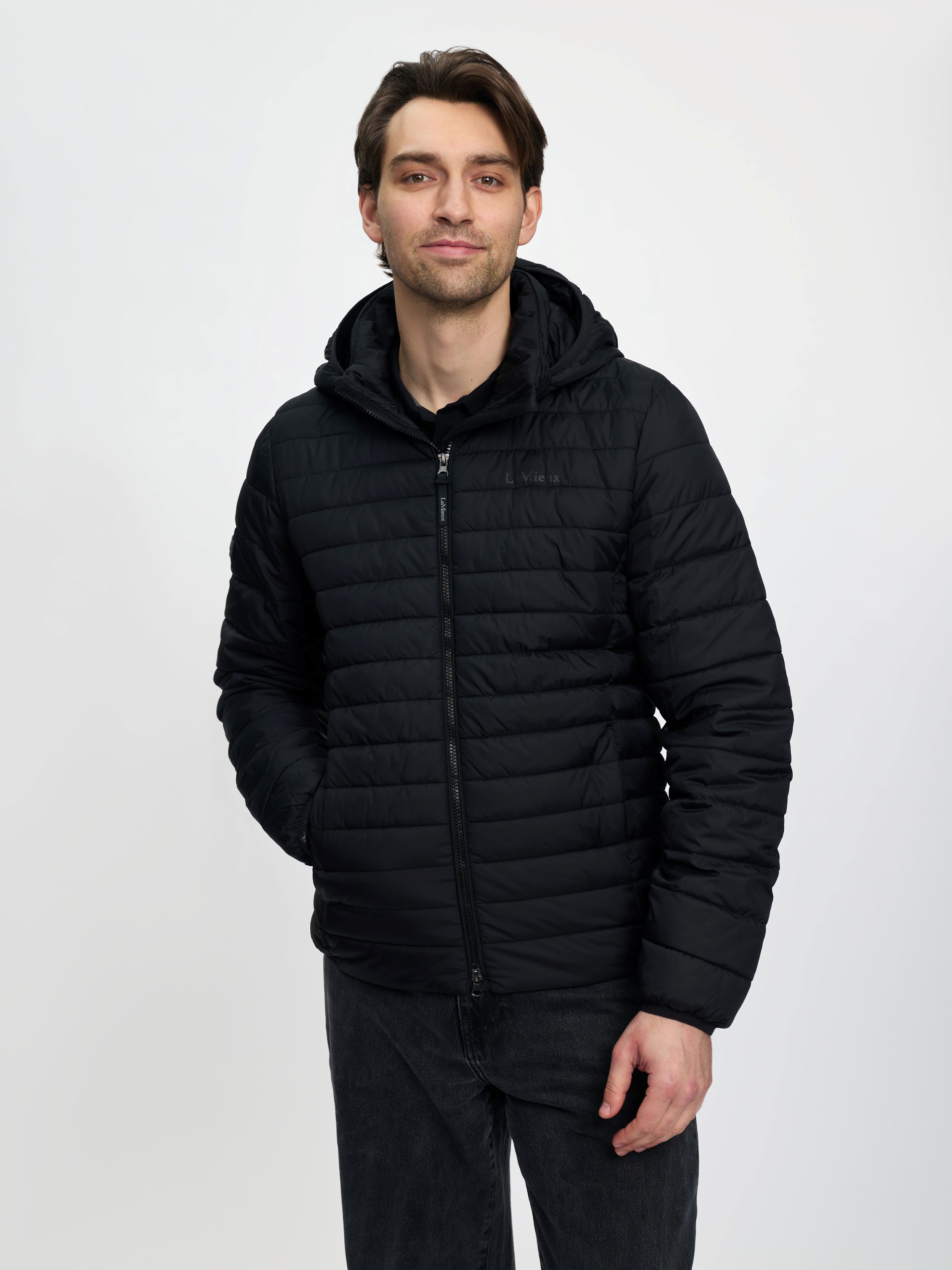 Herren Steppjacke mit Kapuze