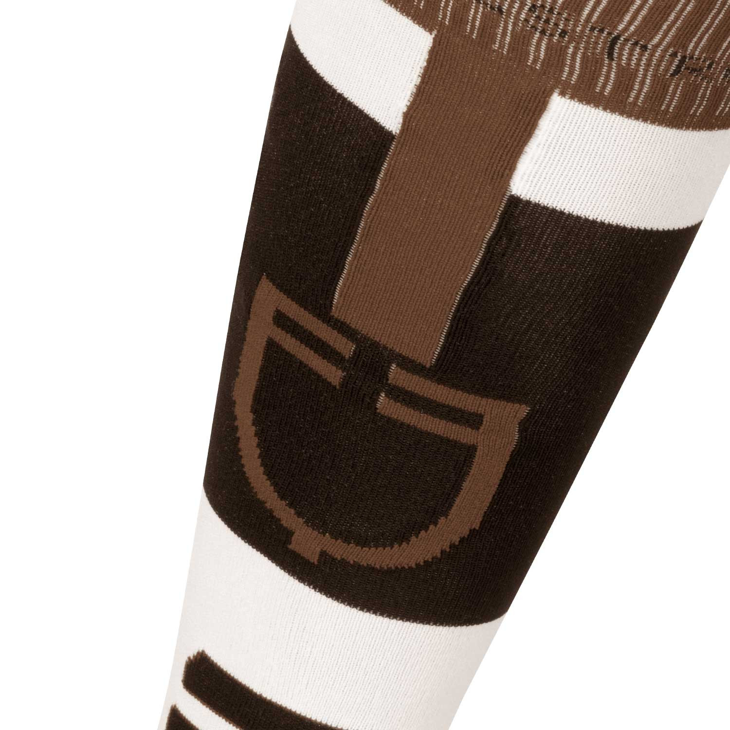 Socke aus atmungsaktivem Funktionsgewebe mit Logo