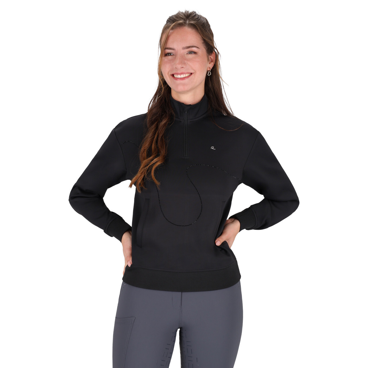 Pullover mit halbem Reißverschluss Livora