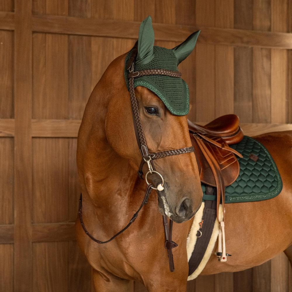 Fliegenhaube Wellington Soundless mit geflochtener Glitzerkordel