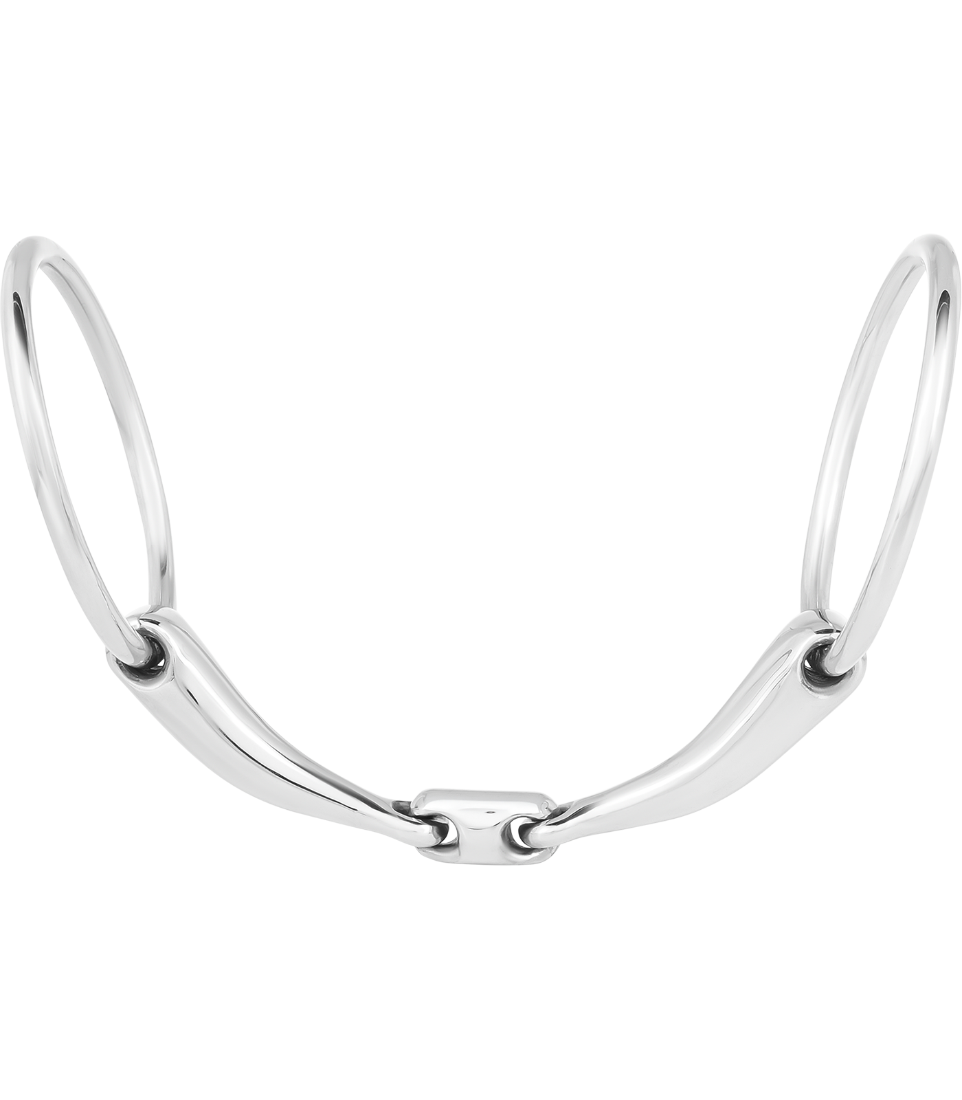 Mors de filet avec système de verouillage, brisure double