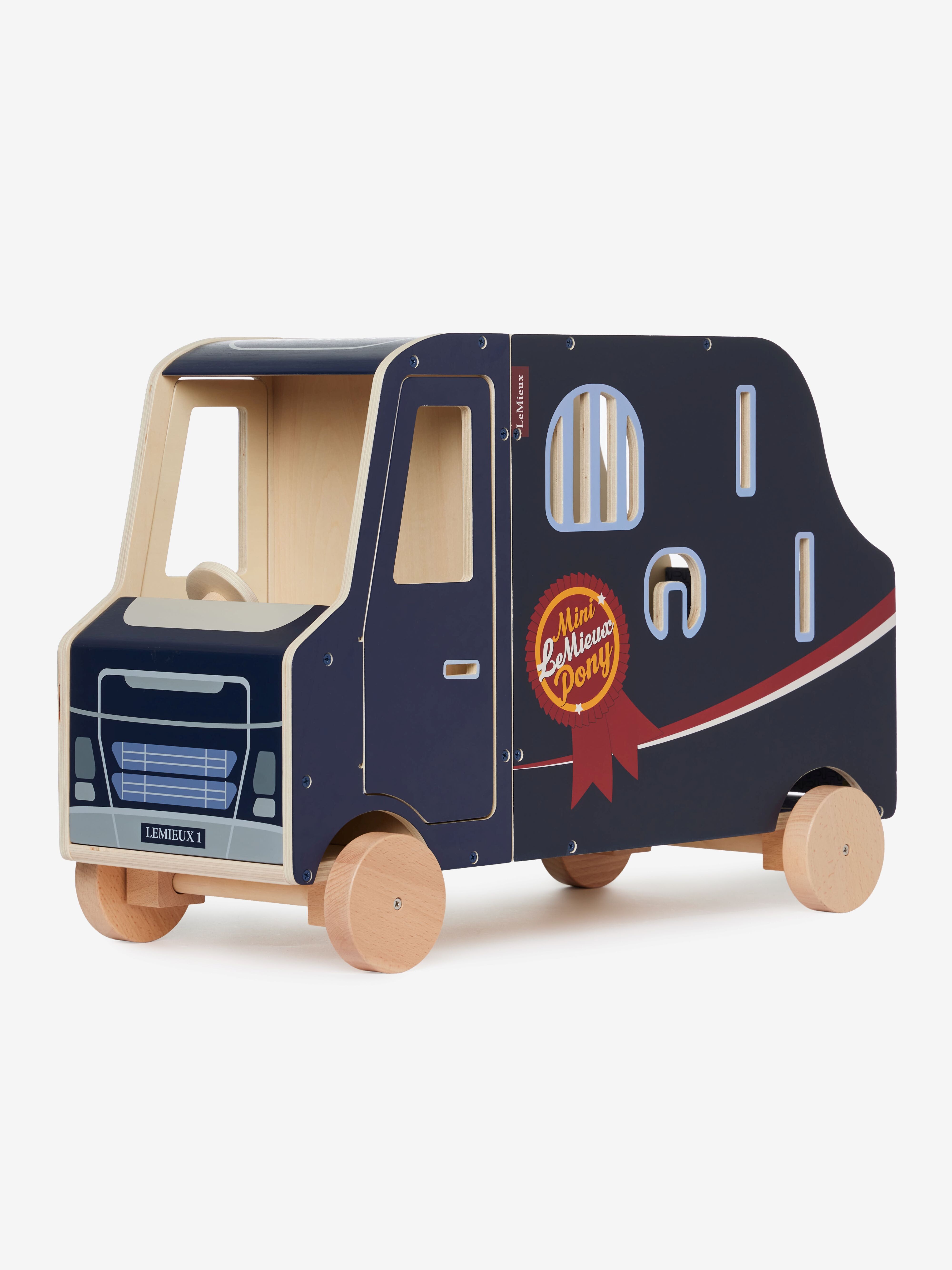 Toy Pony paardentrailer van hout