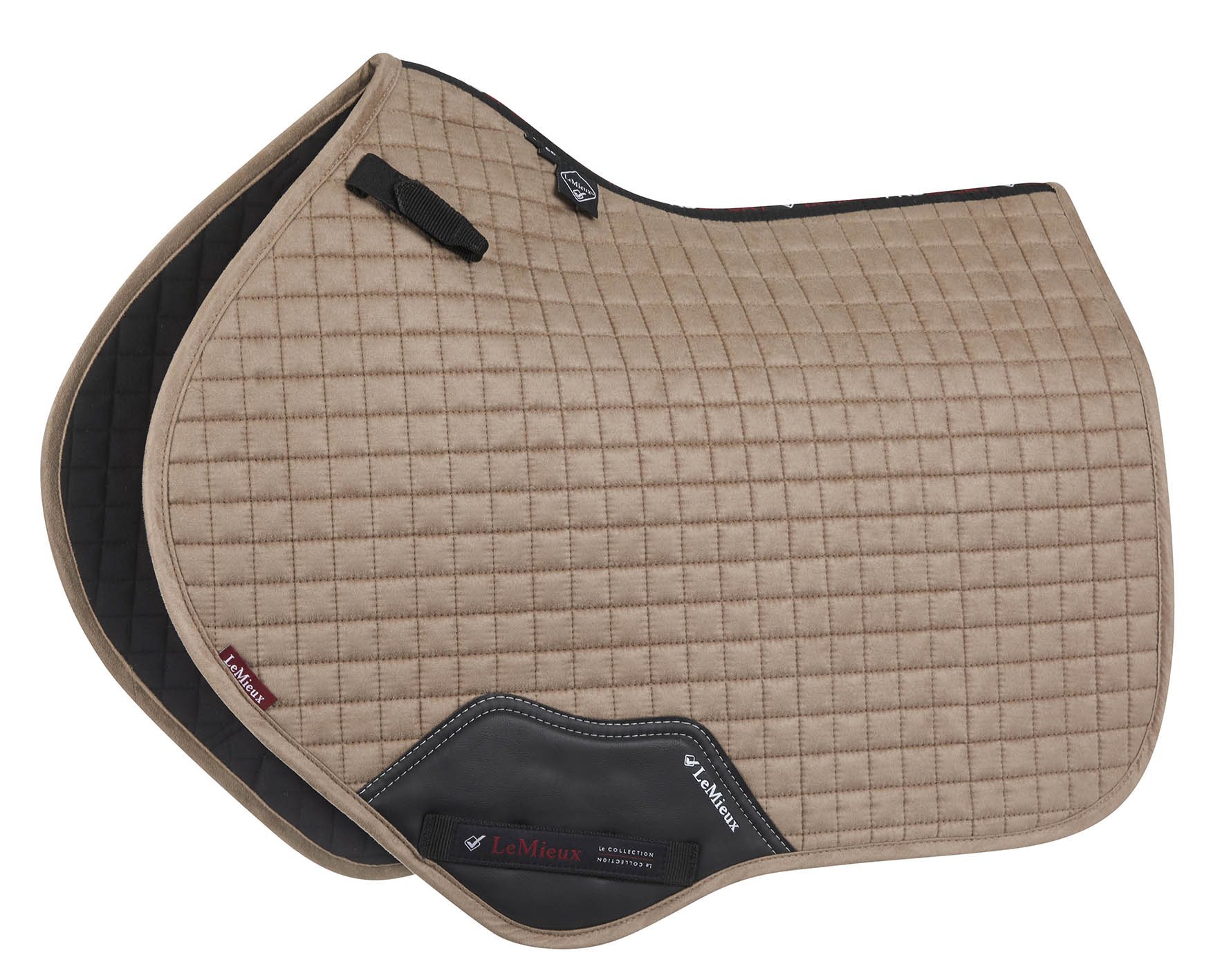 Jumping saddle pad ProSport Suede CC Square Mink