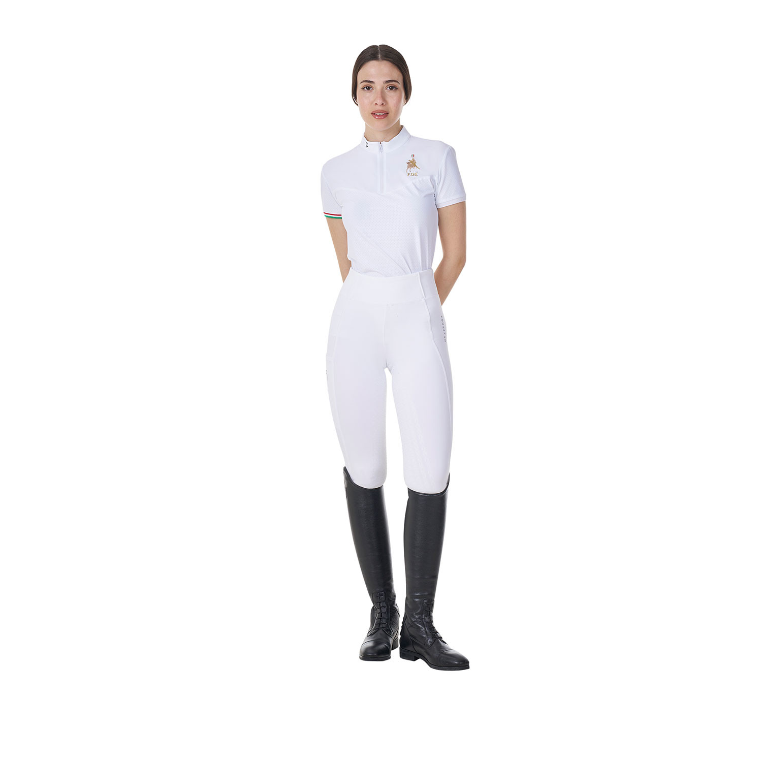 Elastisches Damen-Turnierpolo X FISE