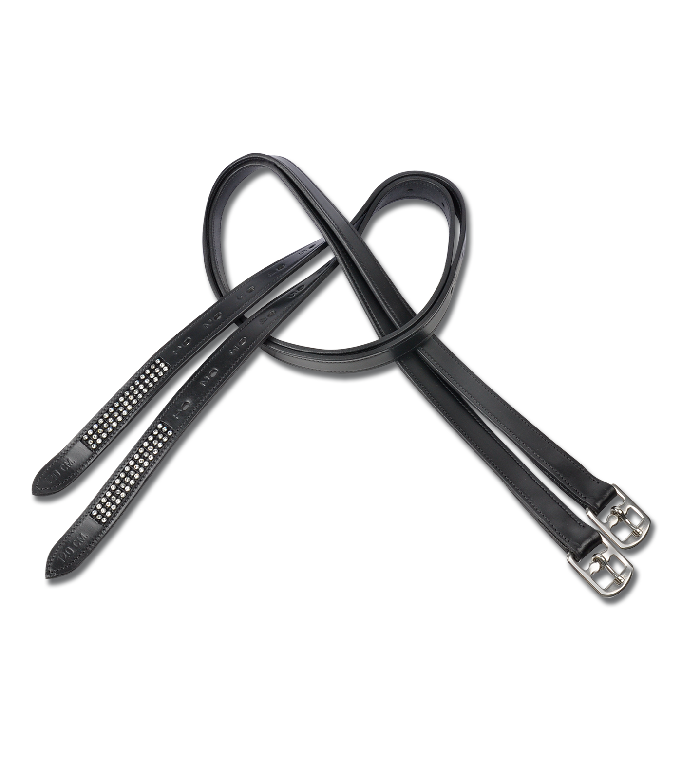 Stirrup leathers with rhinestones