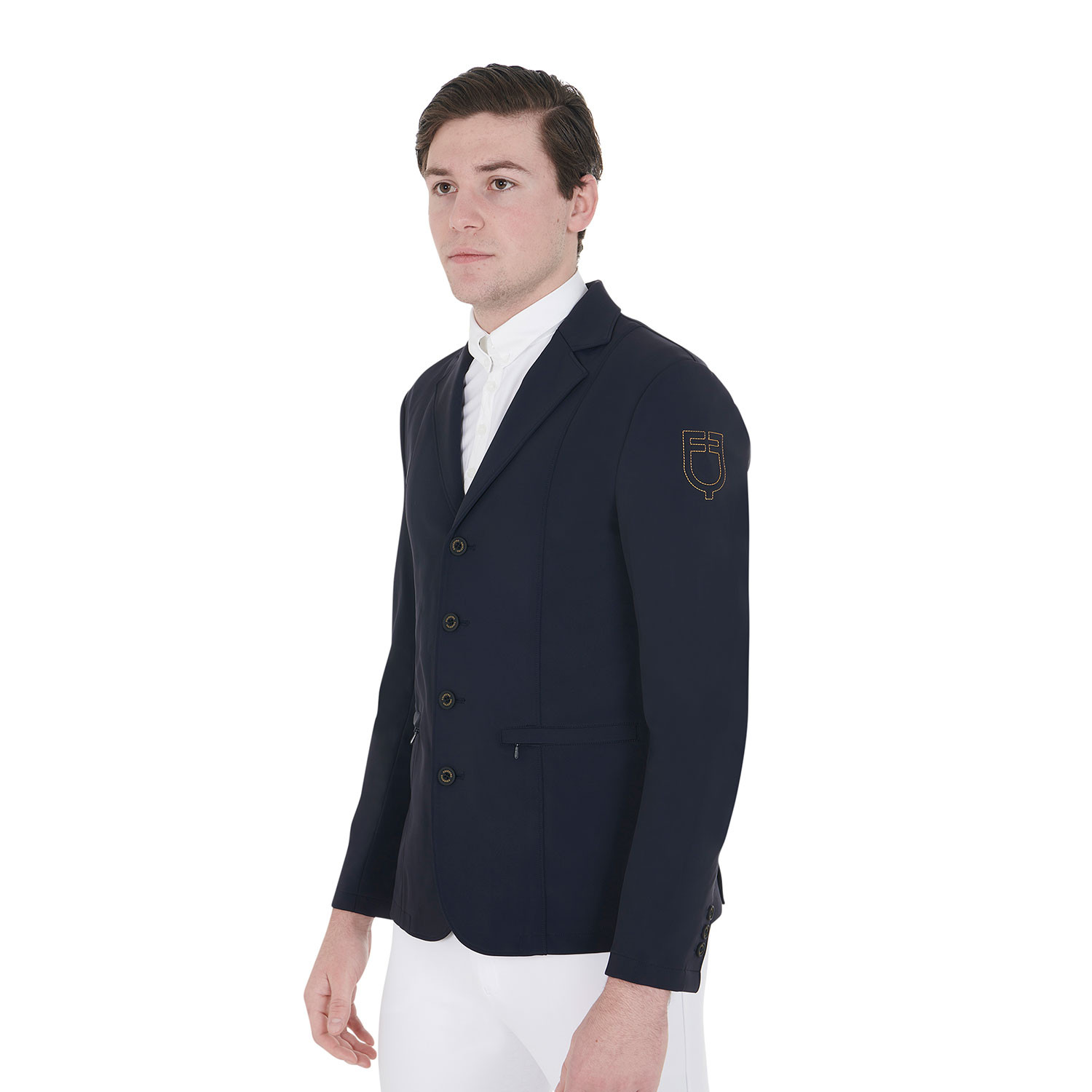 Turnierjacket für Herren mit kontrastfarbenem, gesticktem Logo