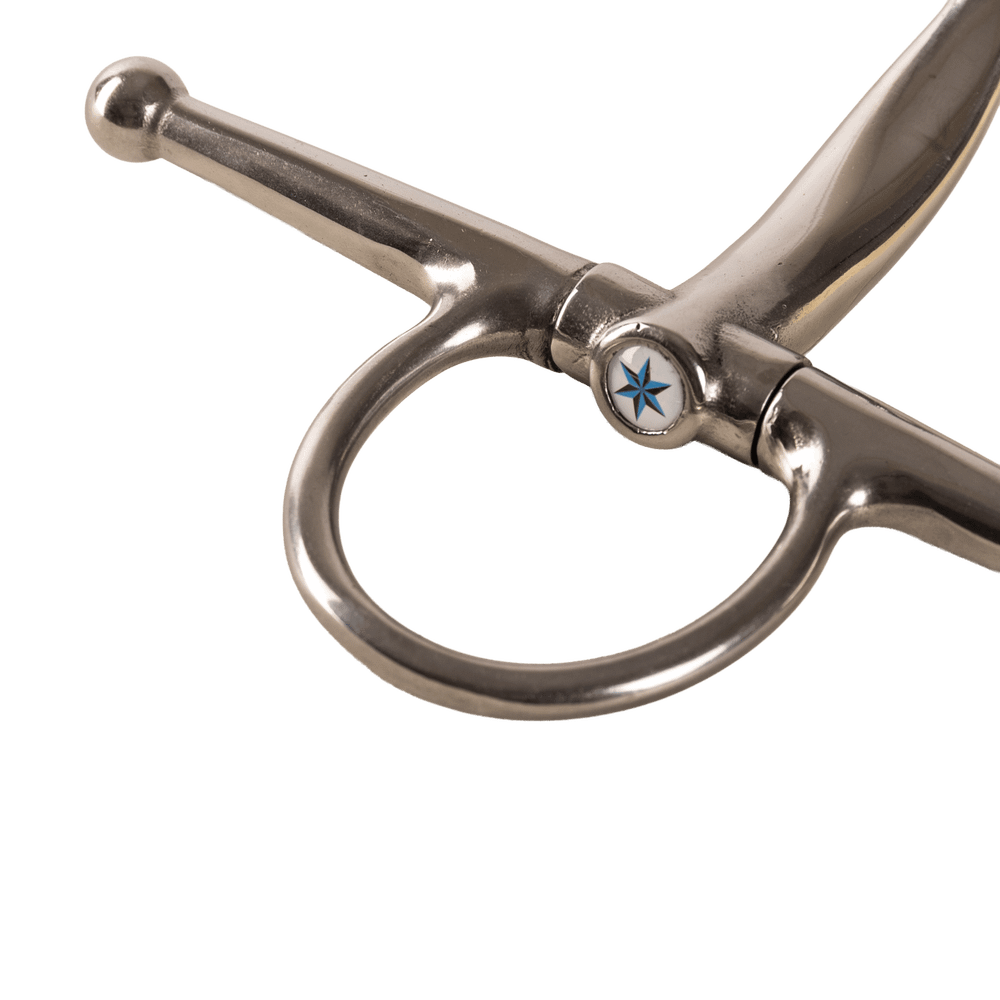 Einfach gebrochene Schenkeltrense Edelstahl