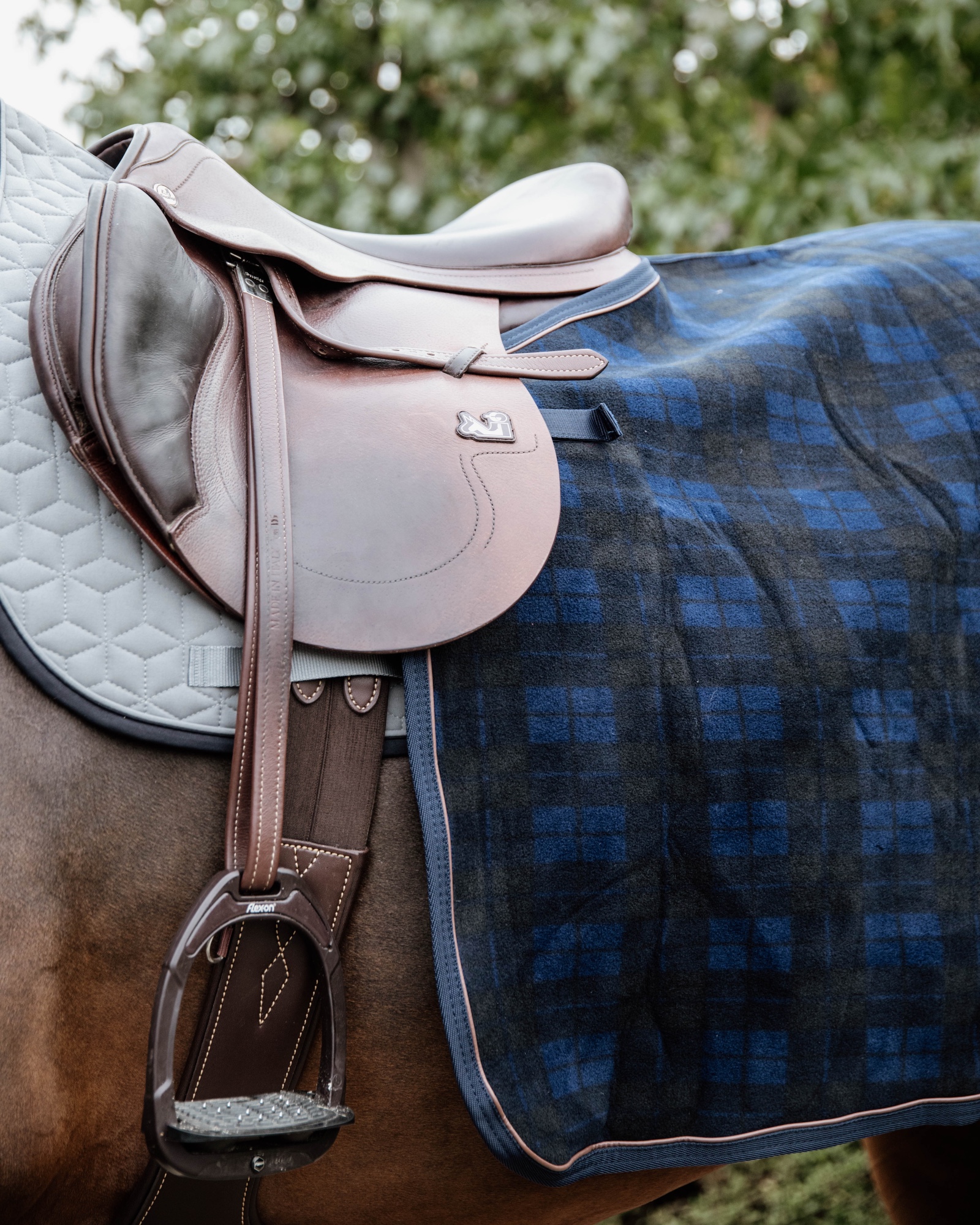 Couverture d'équitation carrée Heavy Fleece