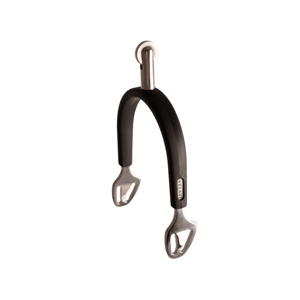 Éperons à molette inox avec caoutchouc Medium