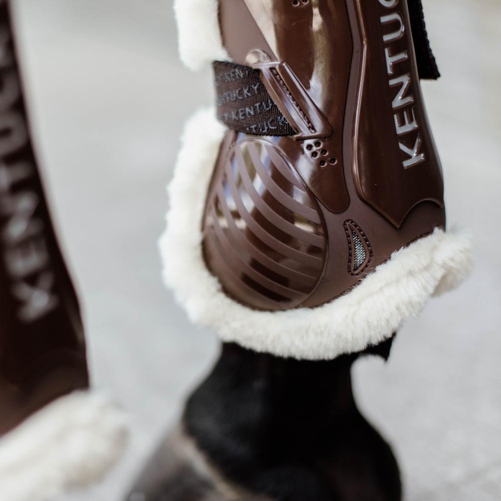 Vegan Fell Springgamaschen Velcro