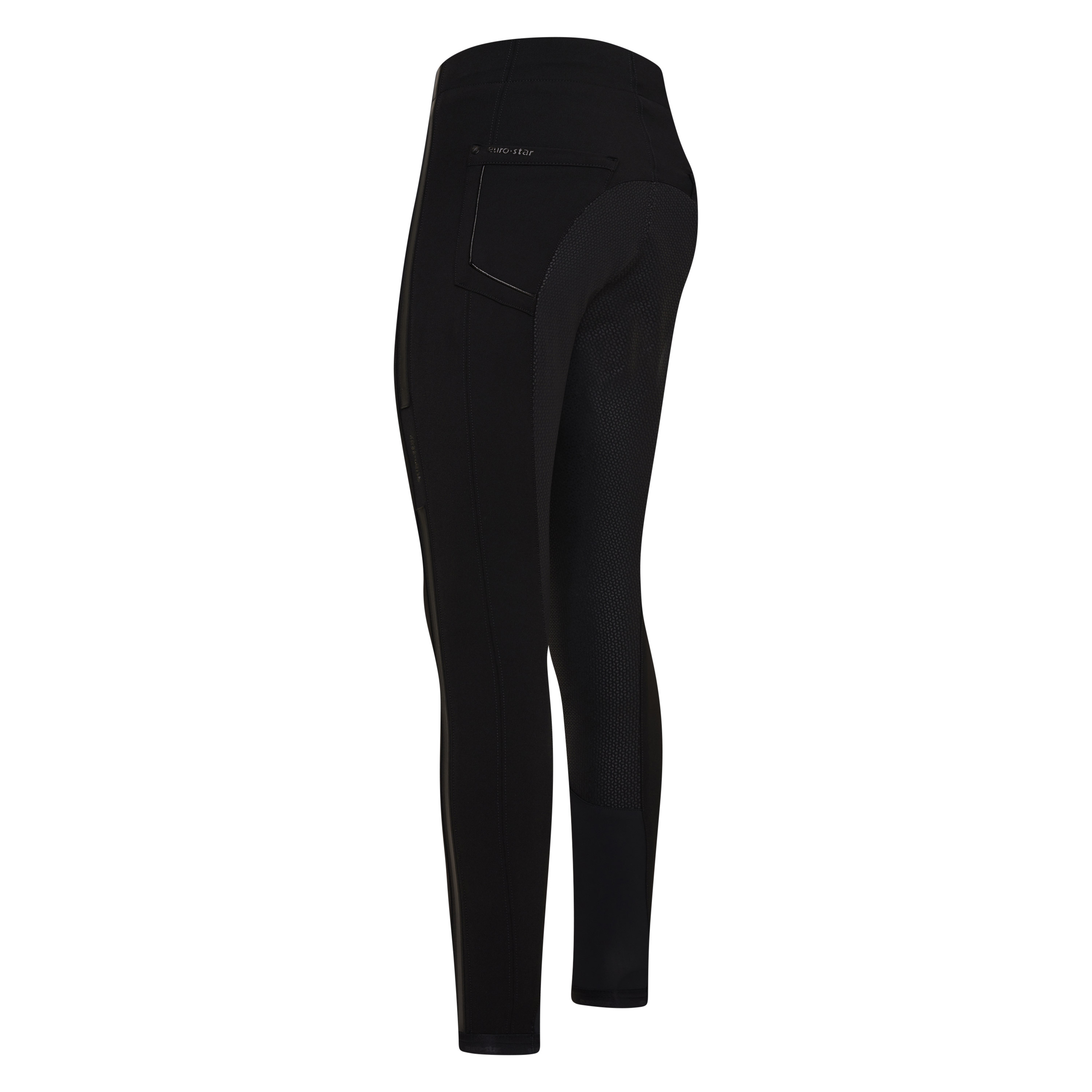 Culotte d'équitation pour femmes Wosha pleine grip en noir