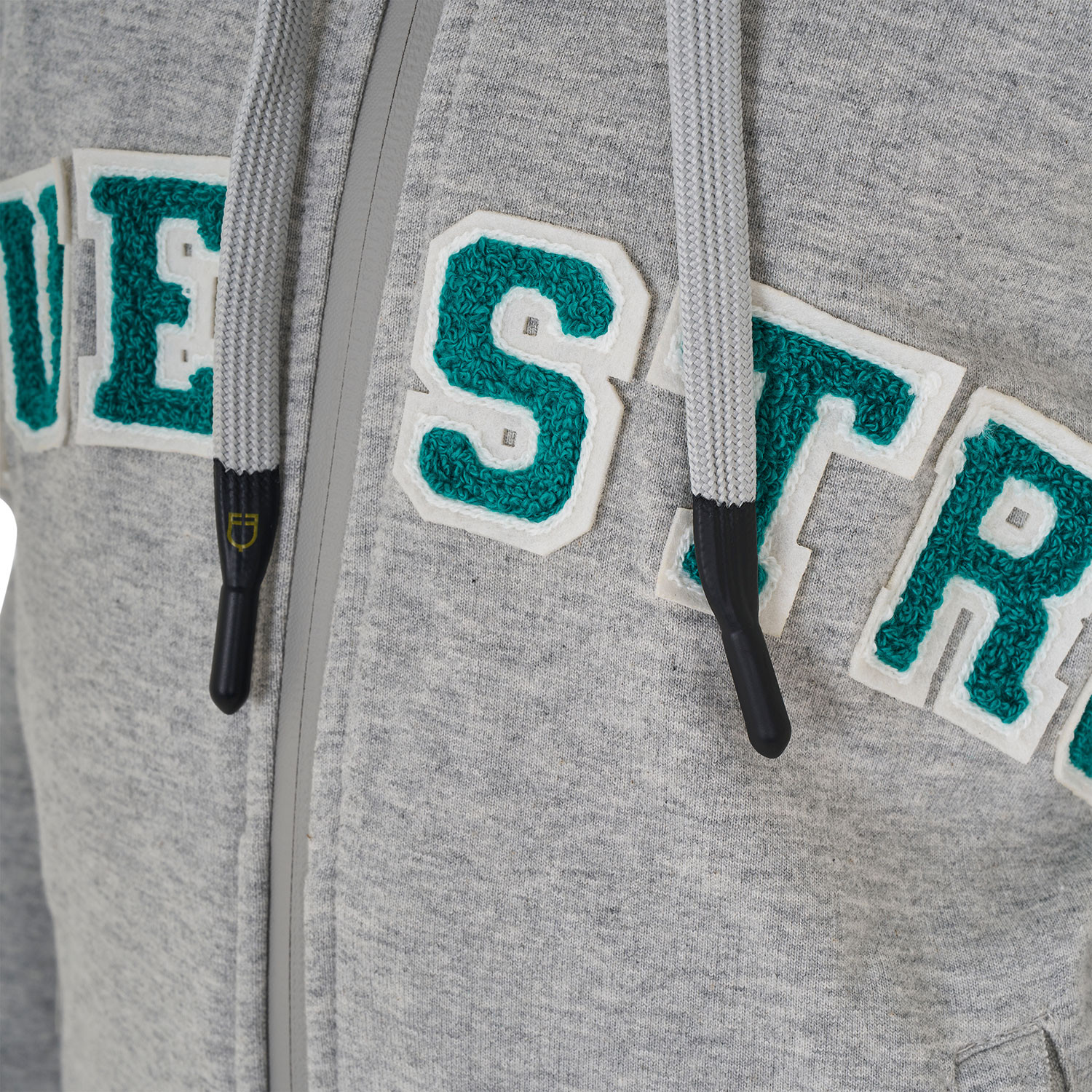 Kinder-Hoodie mit Reißverschluss und Schwamm-Schriftzug