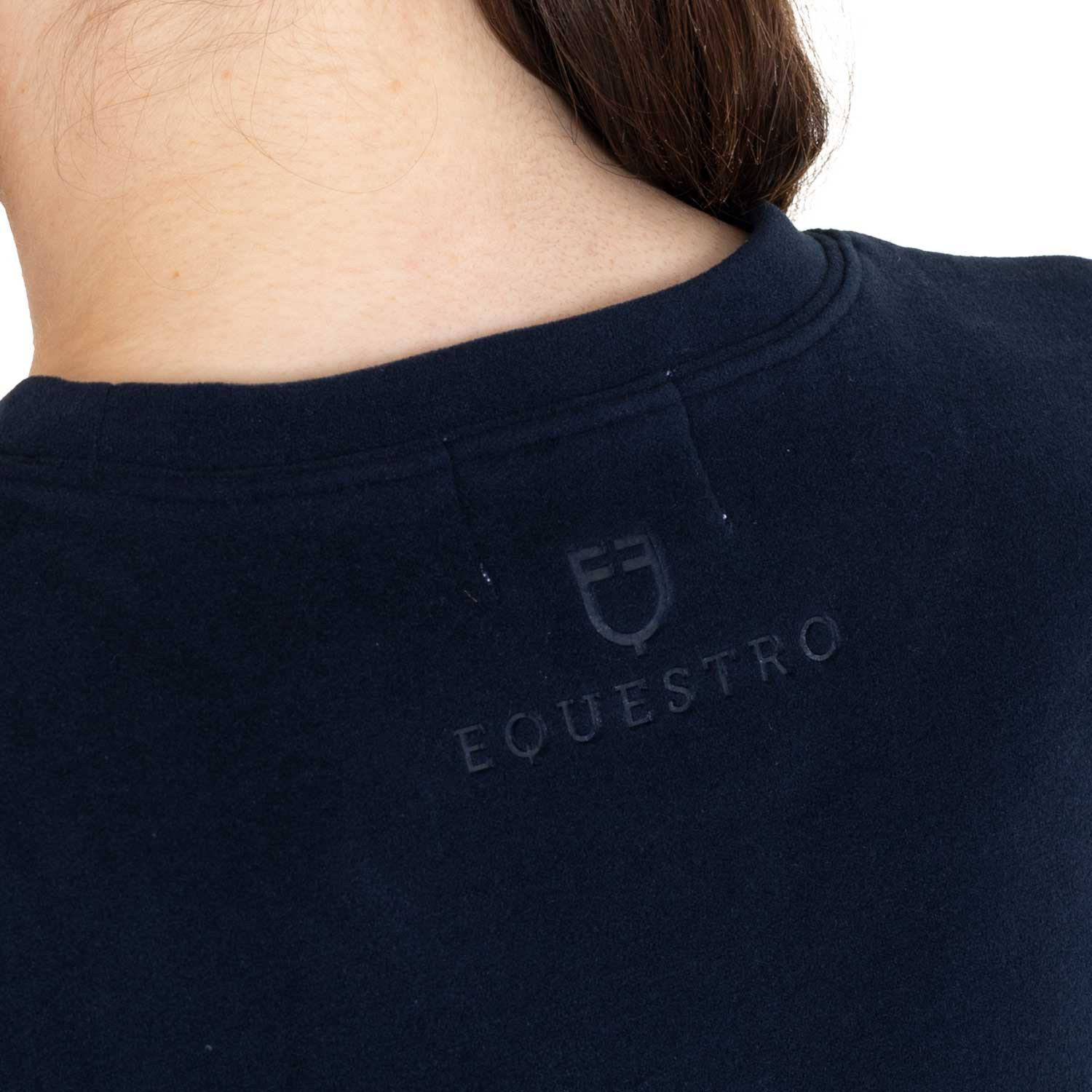Damen-Fleece-Sweatshirt mit Rundhalsausschnitt