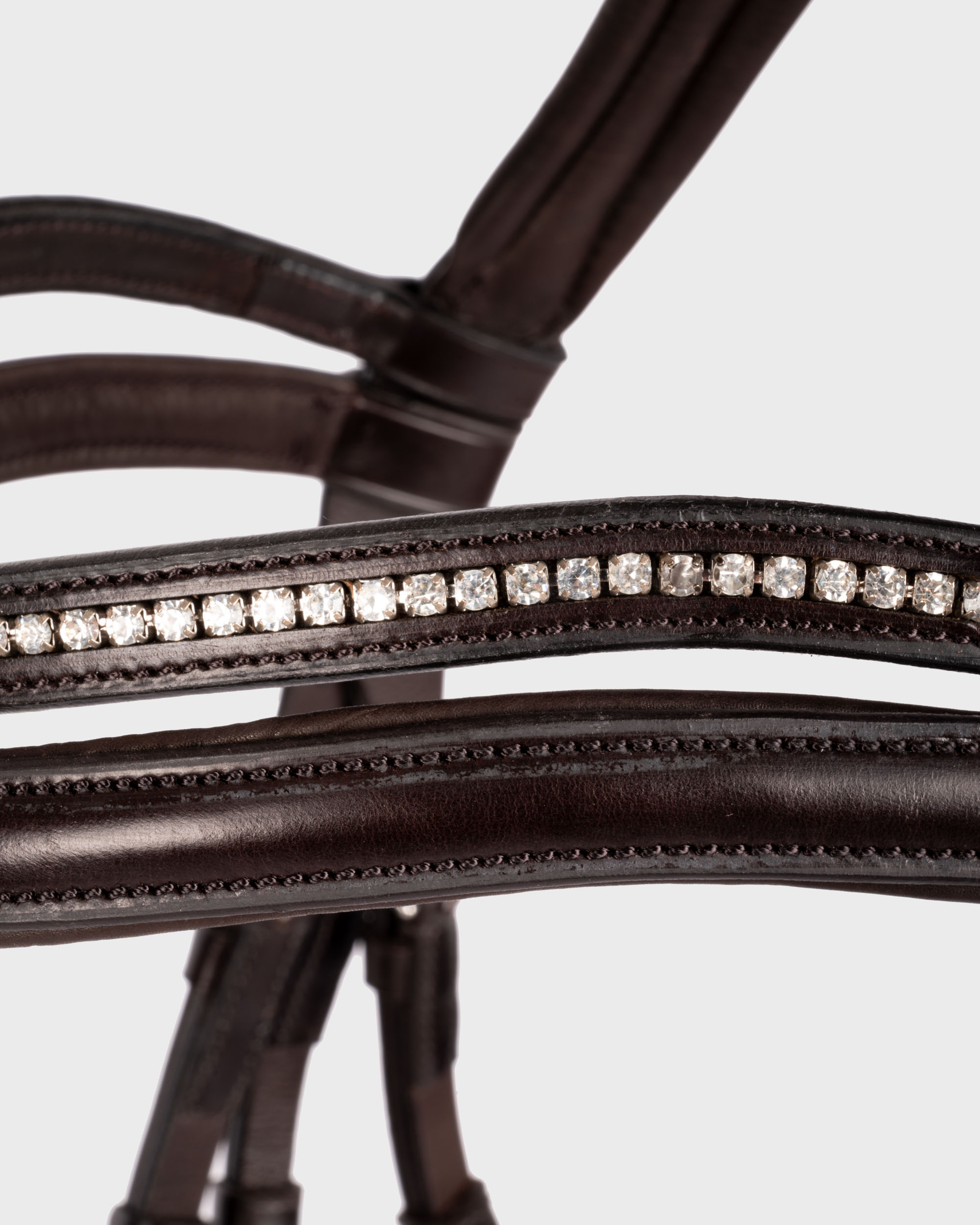 Slimford anatomical snaffle in espresso/silver