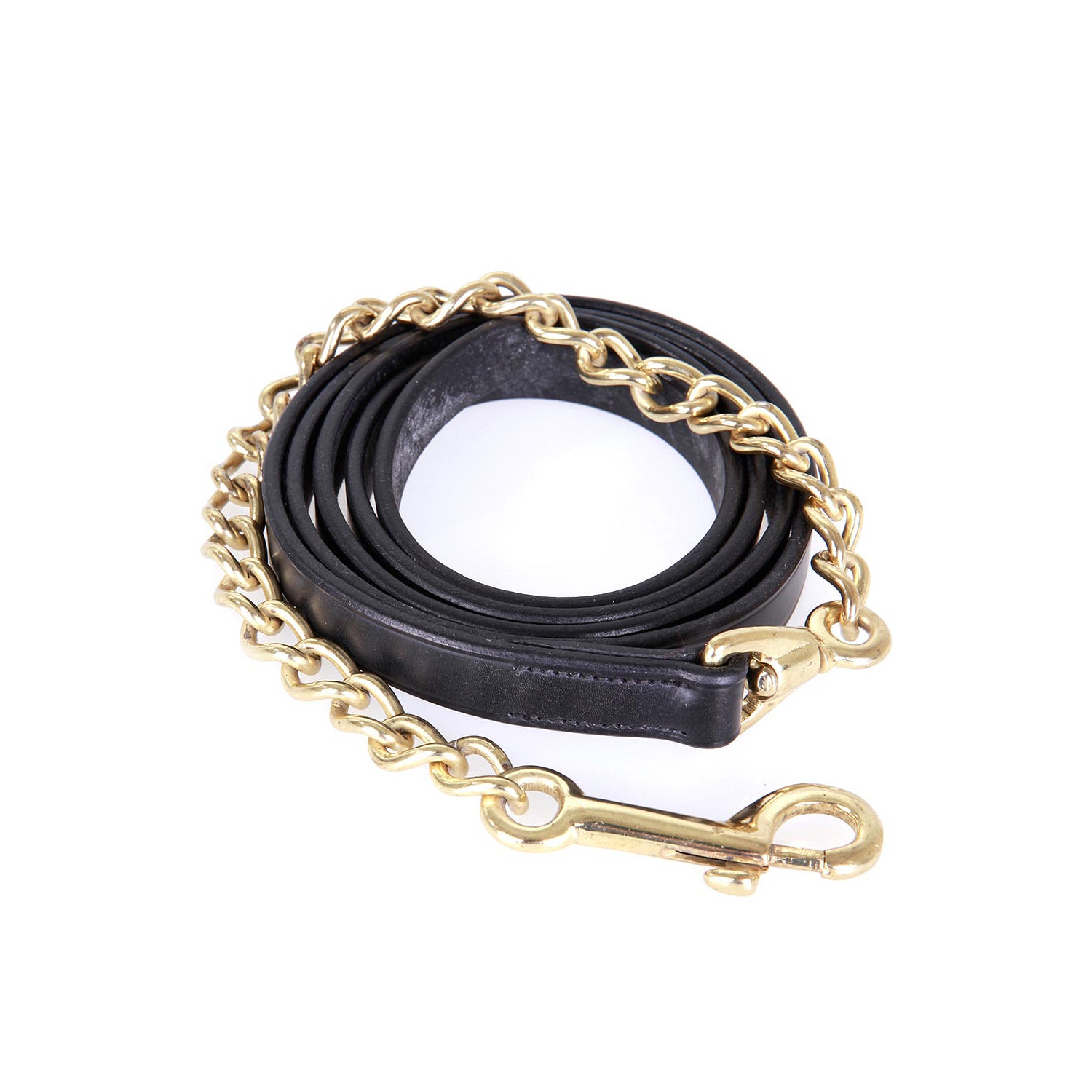 Führleine mit Kette in schwarz