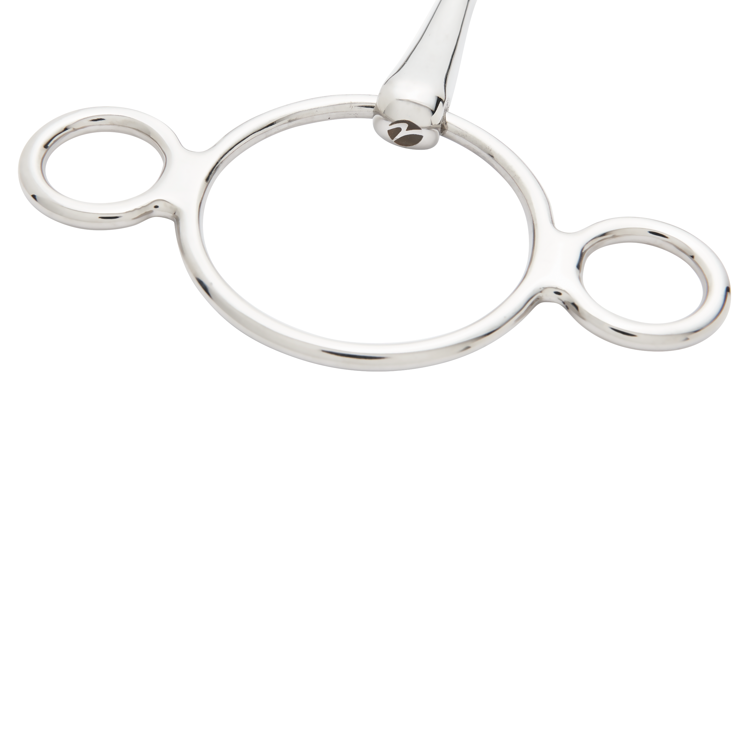 Mors simple 3 anneaux acier, 16 mm