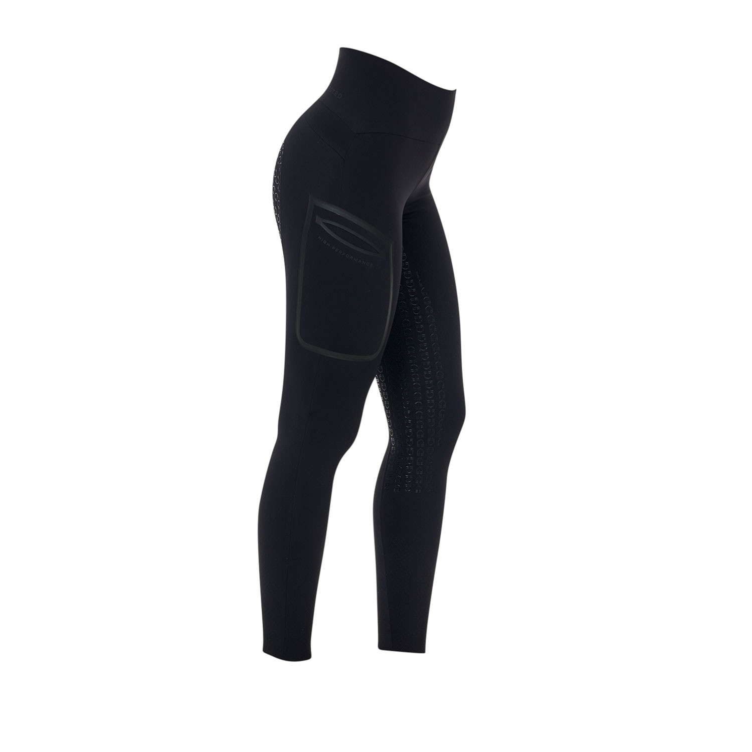 Damen-Reitleggings mit hohem Bund und Vollbesatz