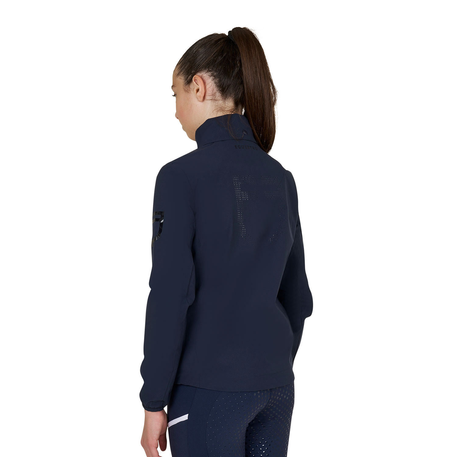 Kinder-Softshelljacke Unisex mit Rückenlogo