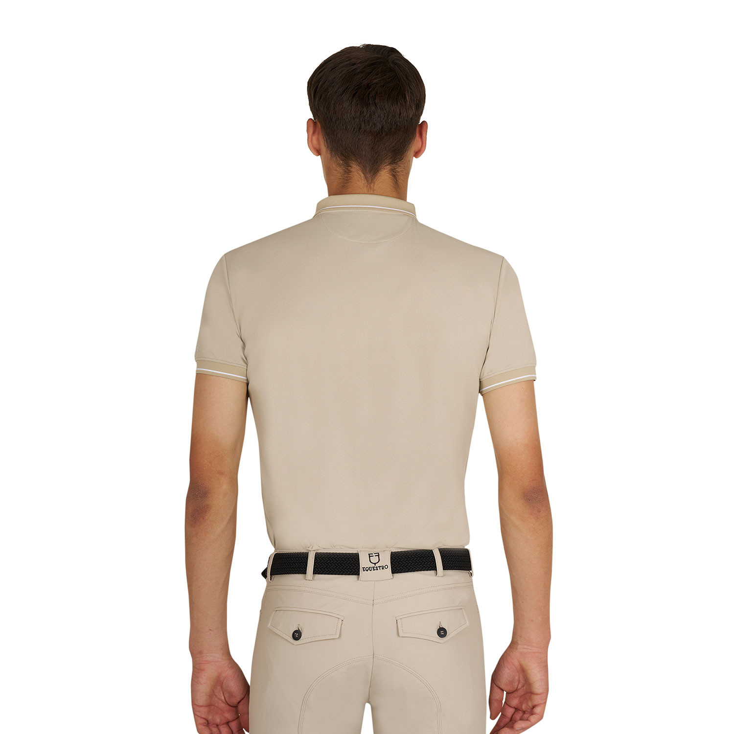 Herren-Trainingspolo mit kontrastierenden Details