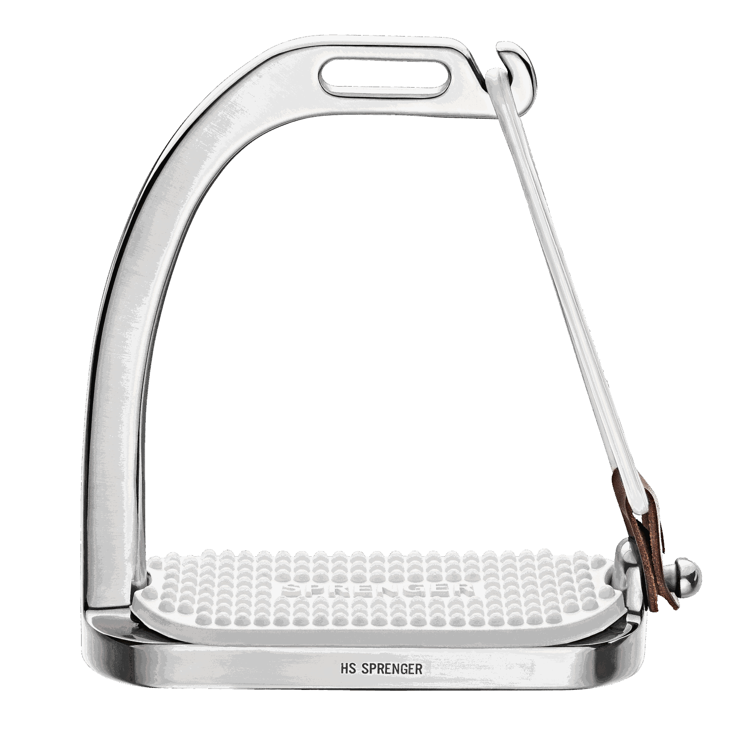 Stirrup with side rubber, 12cm