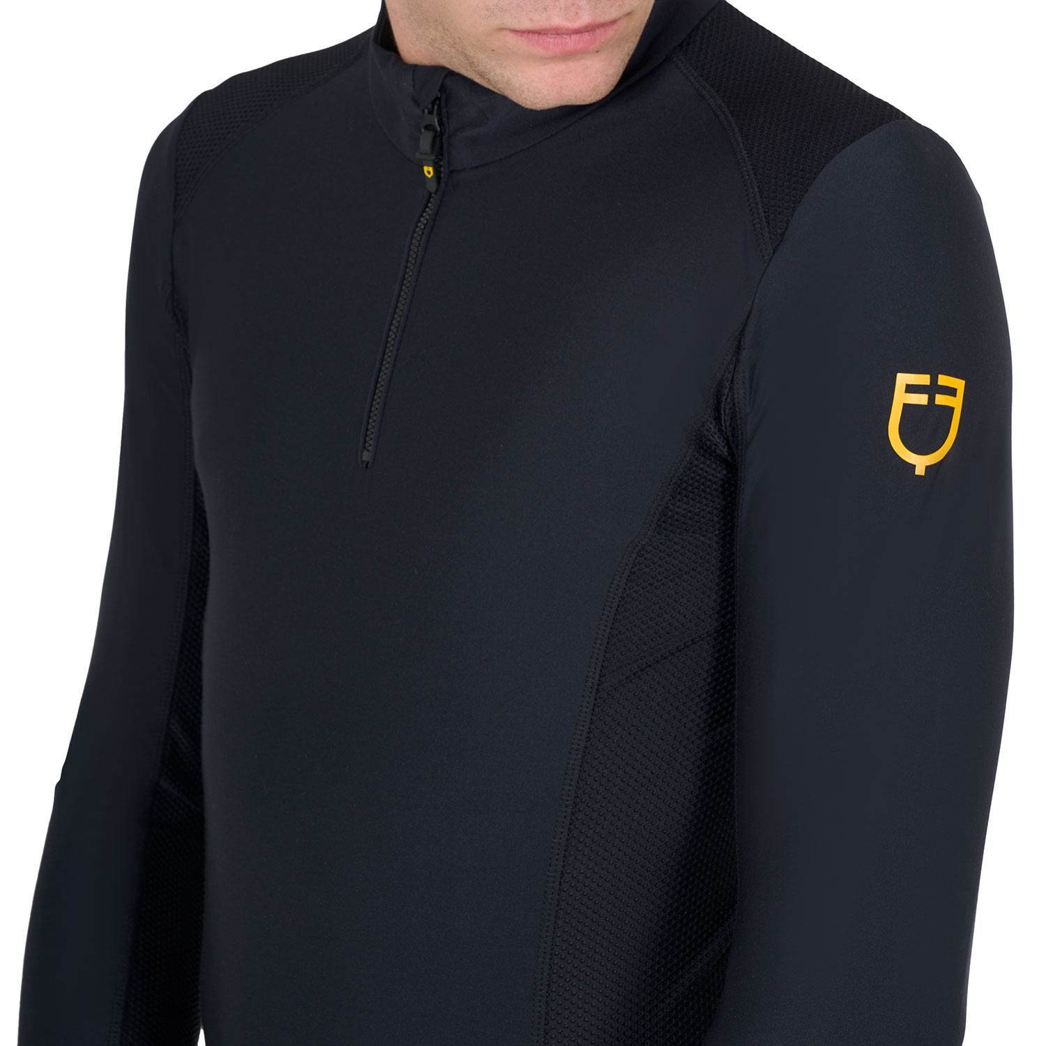 Herren-Trainingspolo Langarm Slim Fit