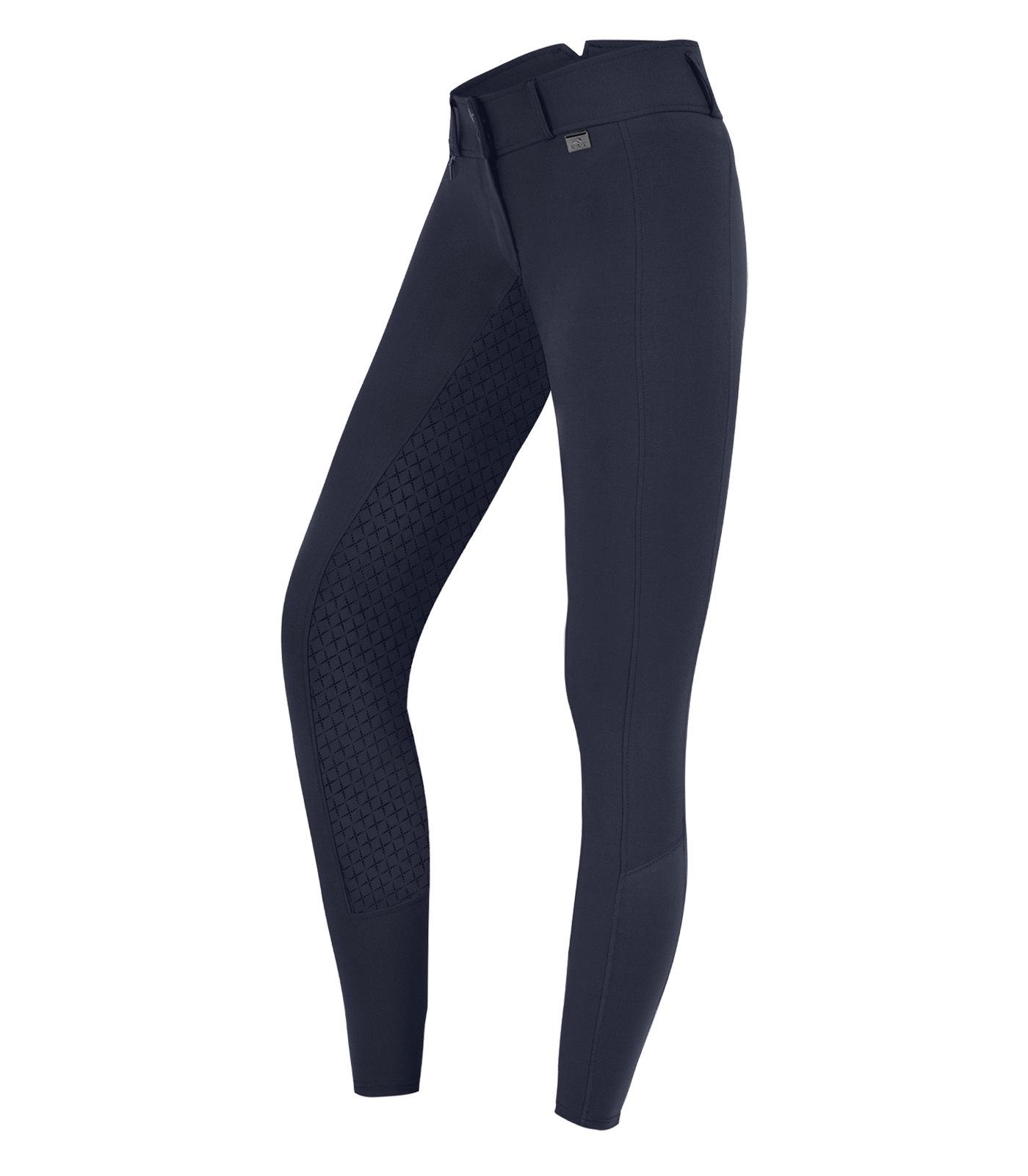 Reithose Micro Sport Silikon High Waist in nachtblau
