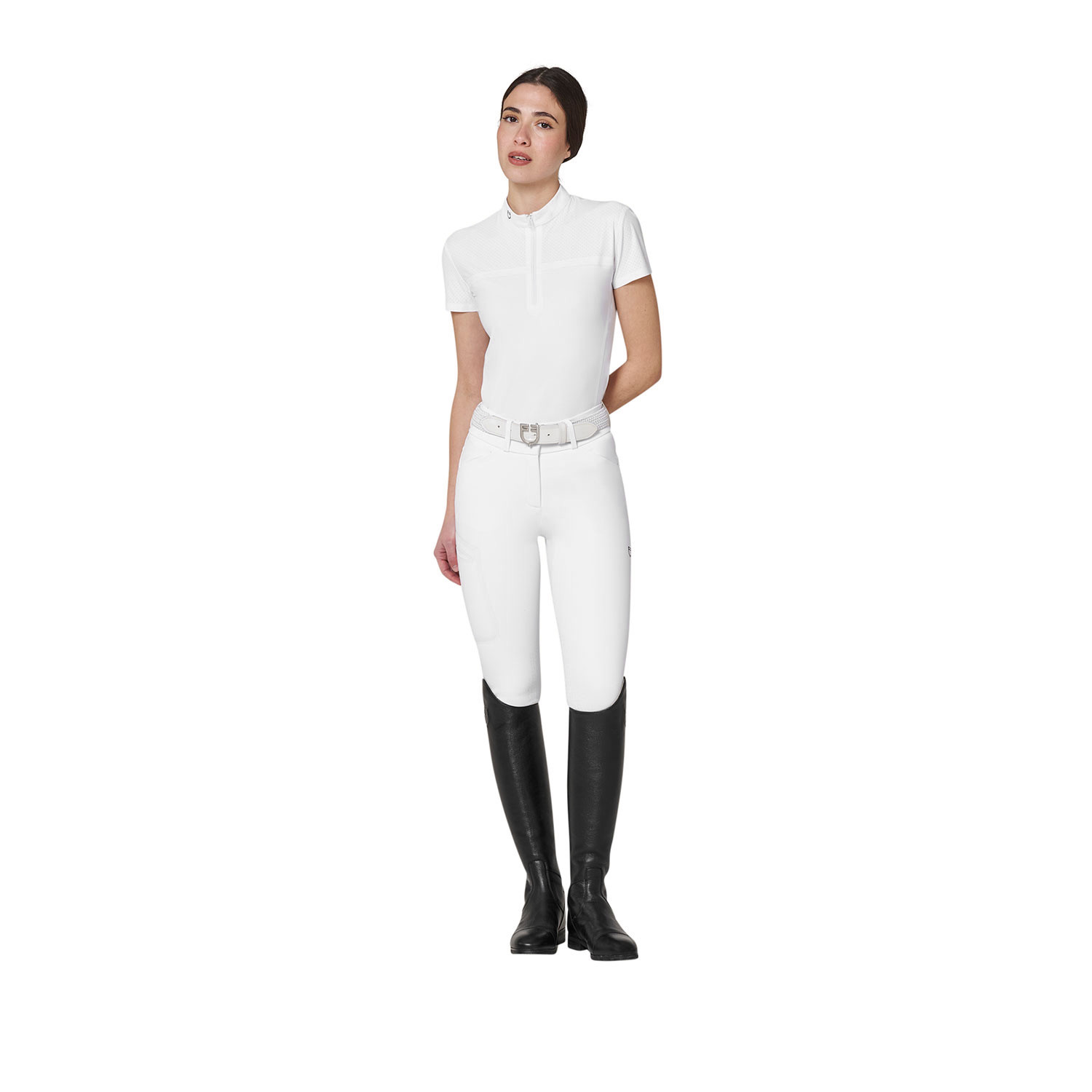 Damen-Reithose mit hohem Bund und Knee Grip