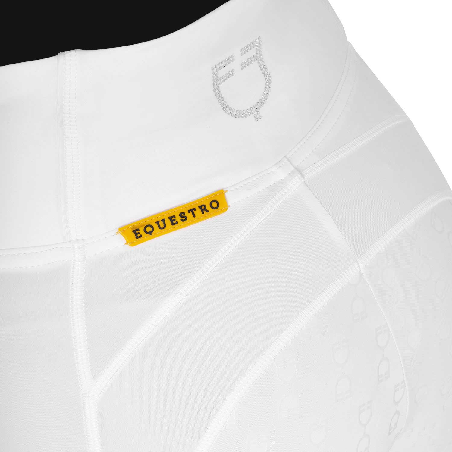 Taillierte Damen-Leggings mit Strasssteinen