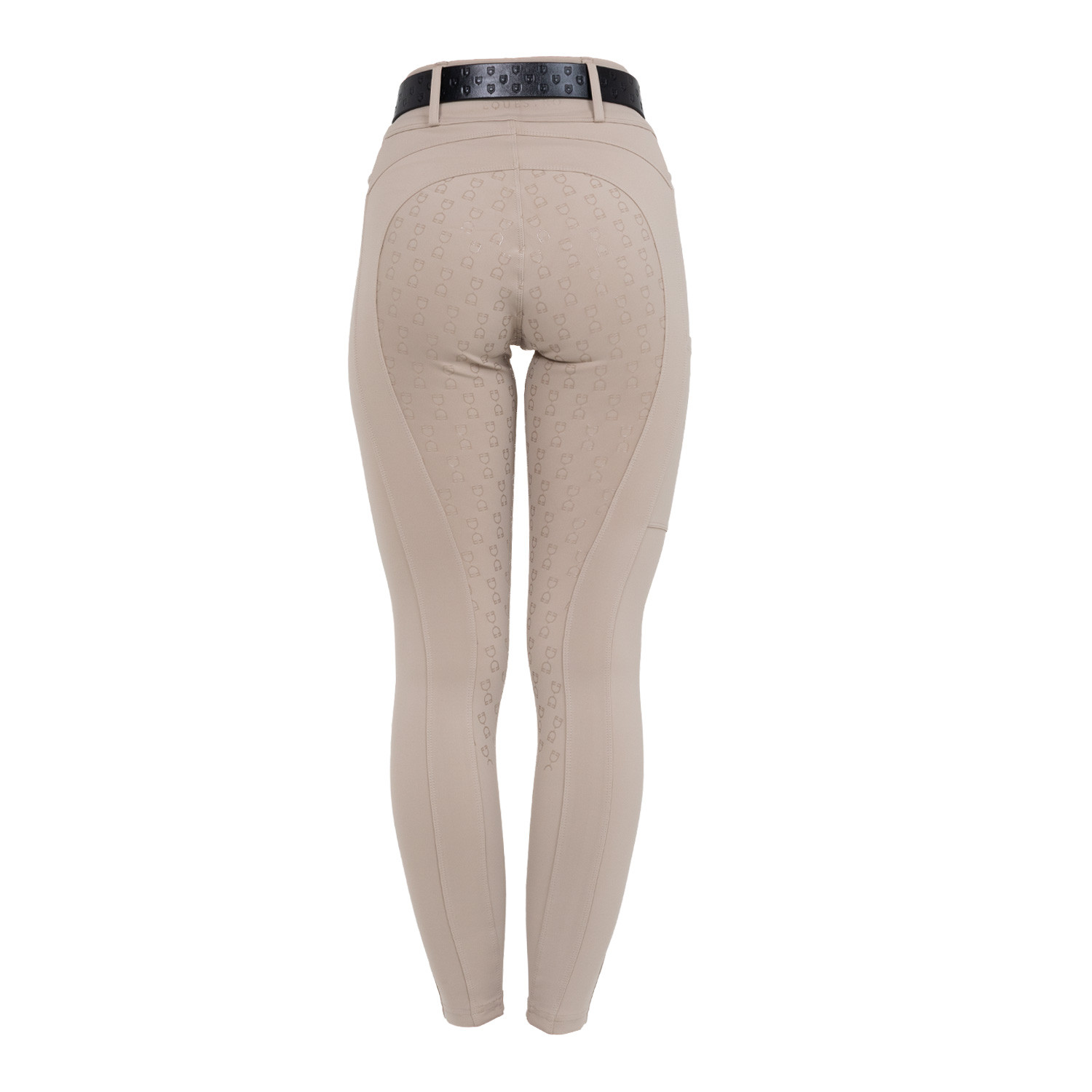 Damen-Leggings mit hohem Bund und Gürtelschlaufen