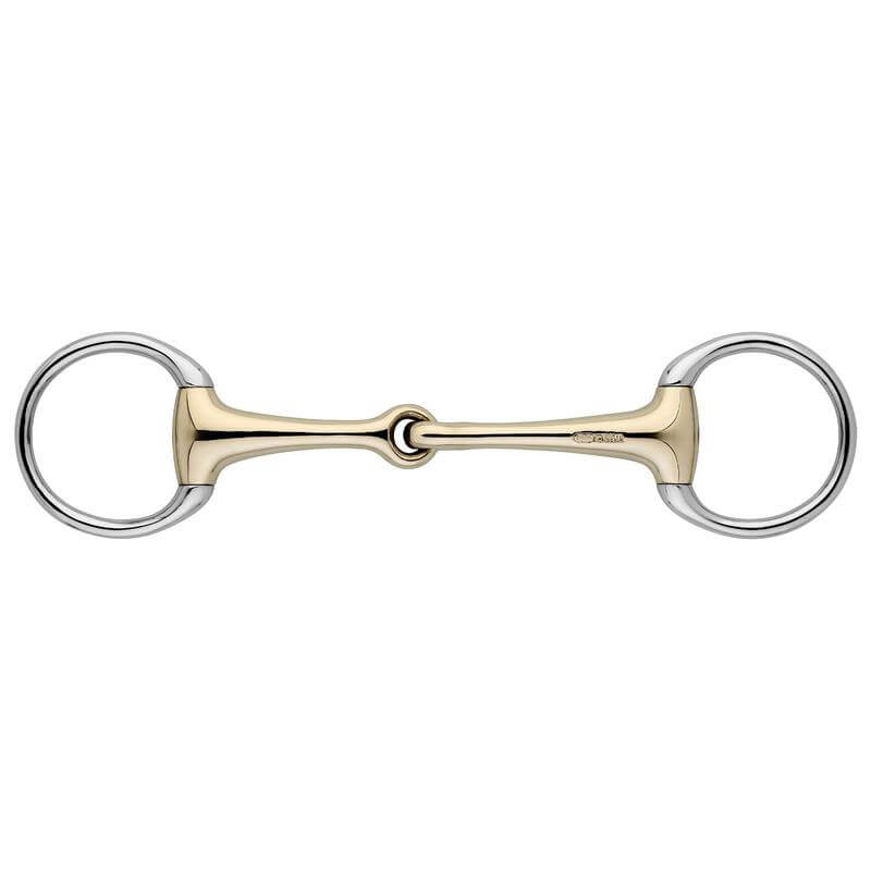 Snaffle bit olive head Sensogan, single broken, 16 mm